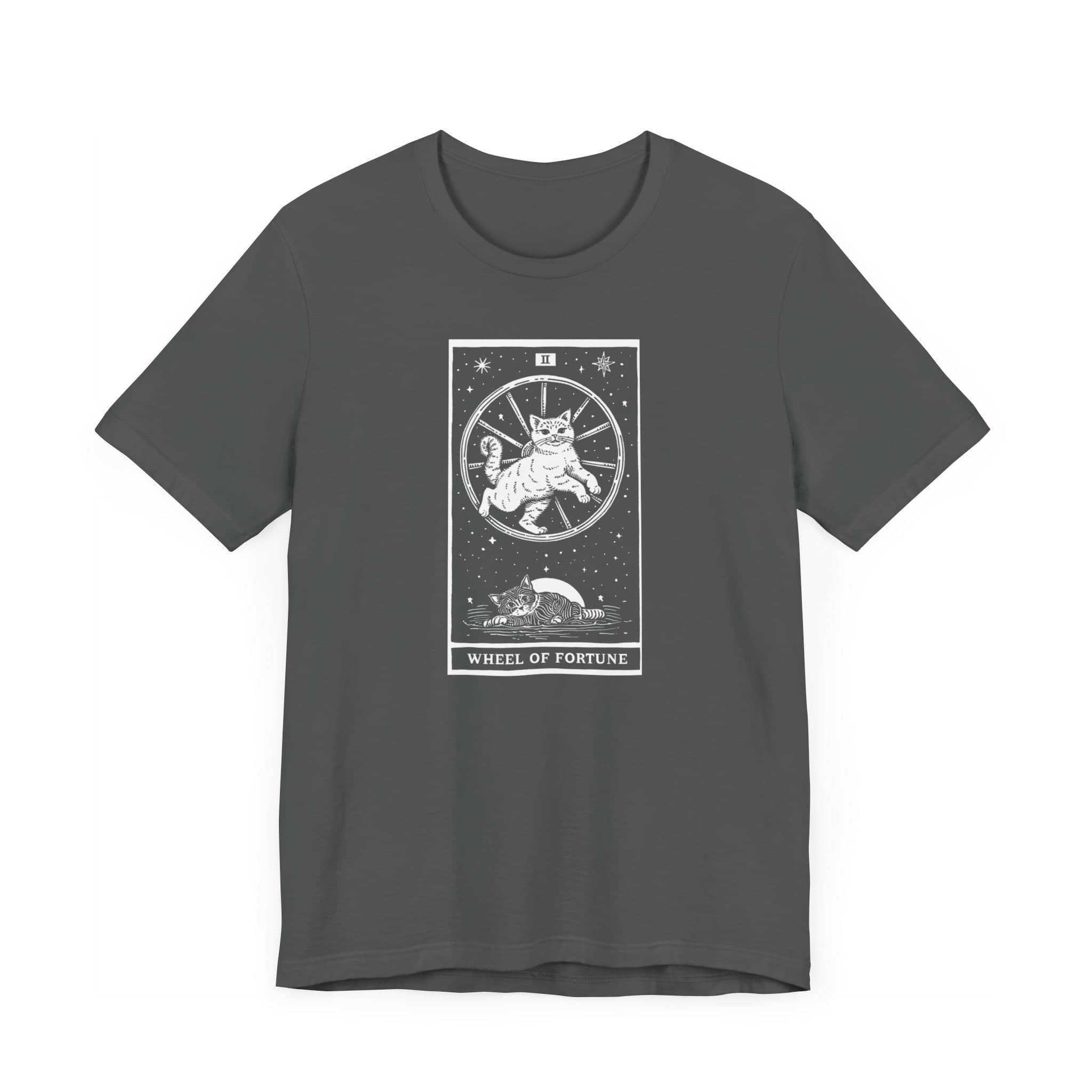 The Wheel of Fortune Tarot Cat T-Shirt