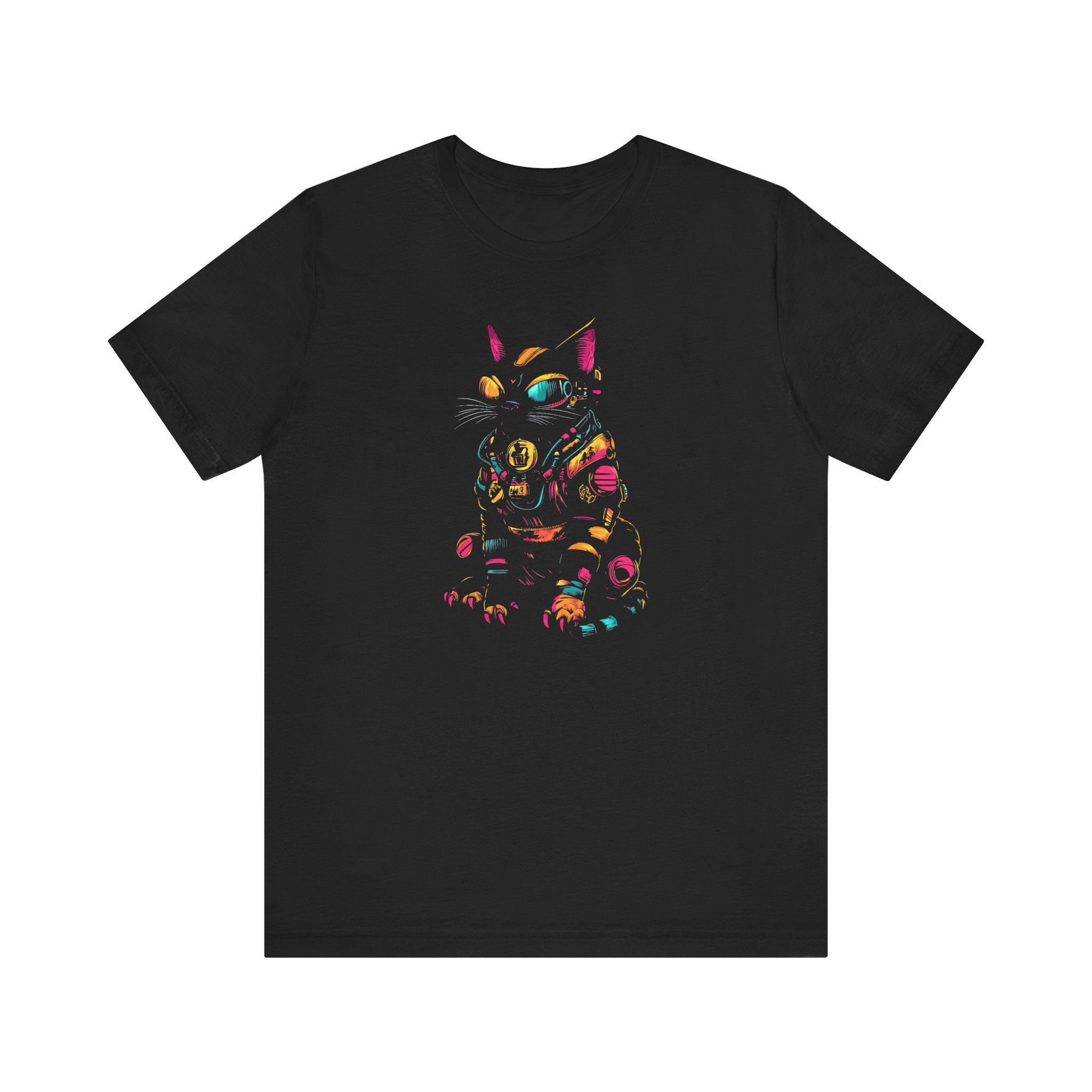 Neon Cyber Cat T-Shirt