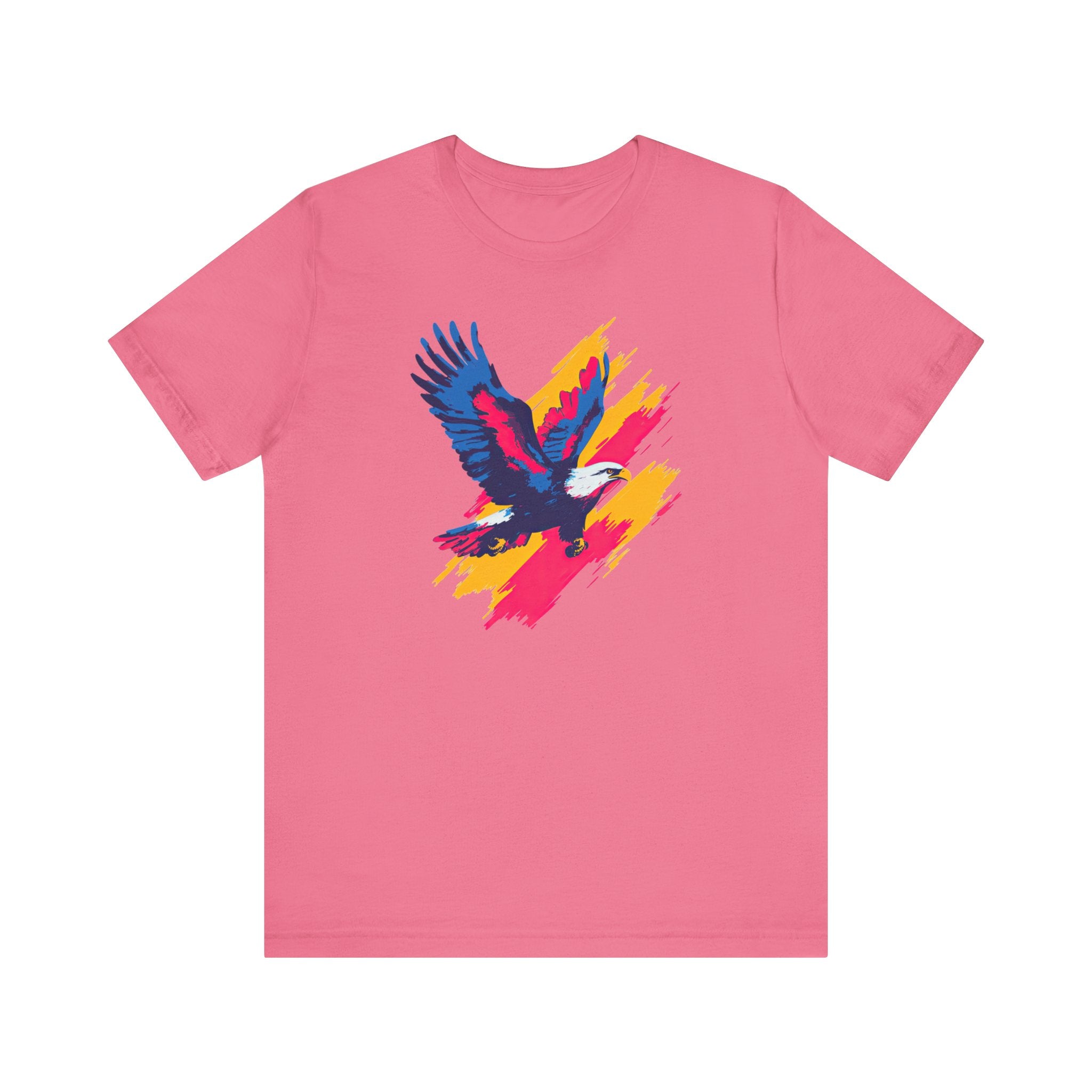 Vibrant Eagle T-Shirt Bold Brushstroke Design