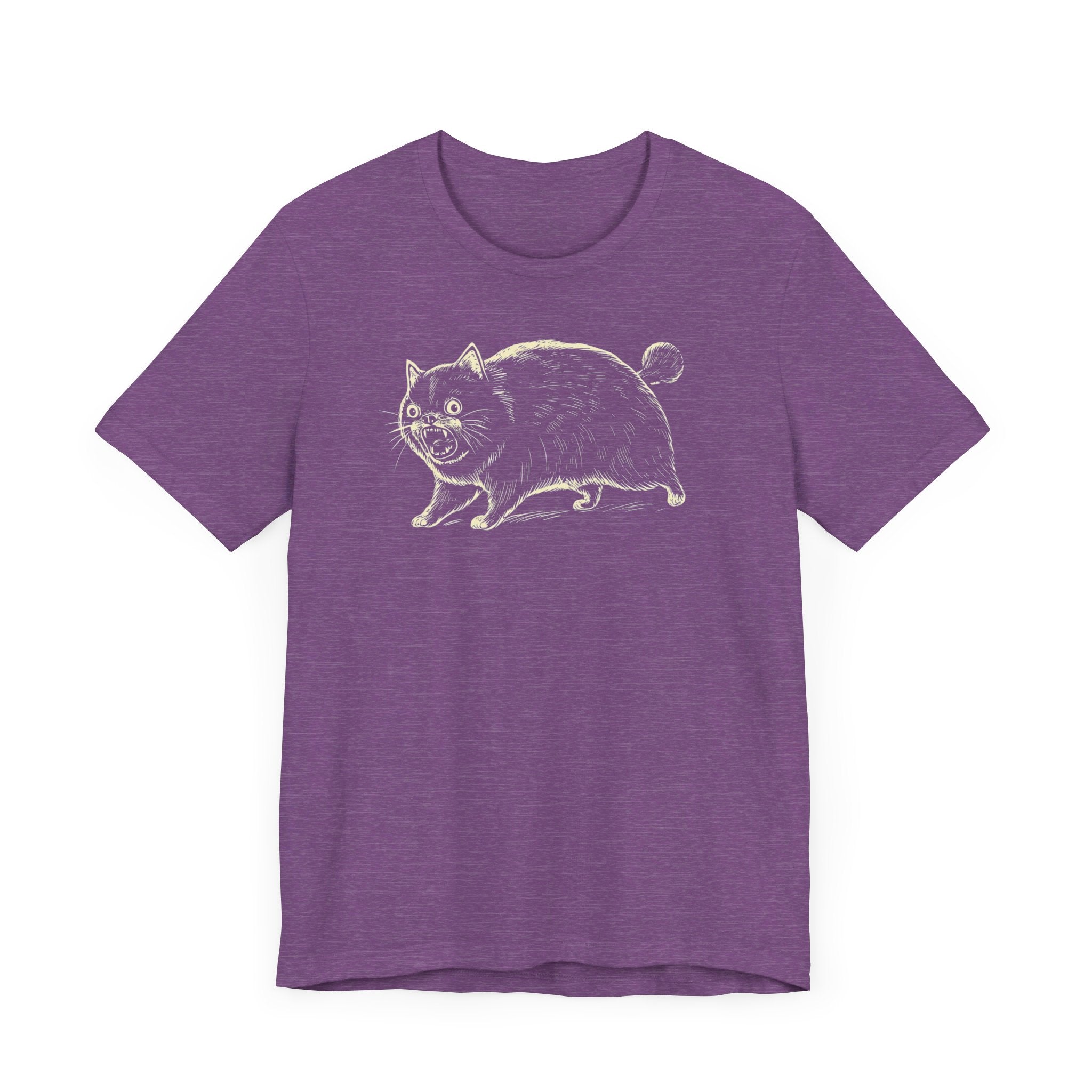 Yowling Chonky Cat T-Shirt Funny Graphic Cat Lover Tee