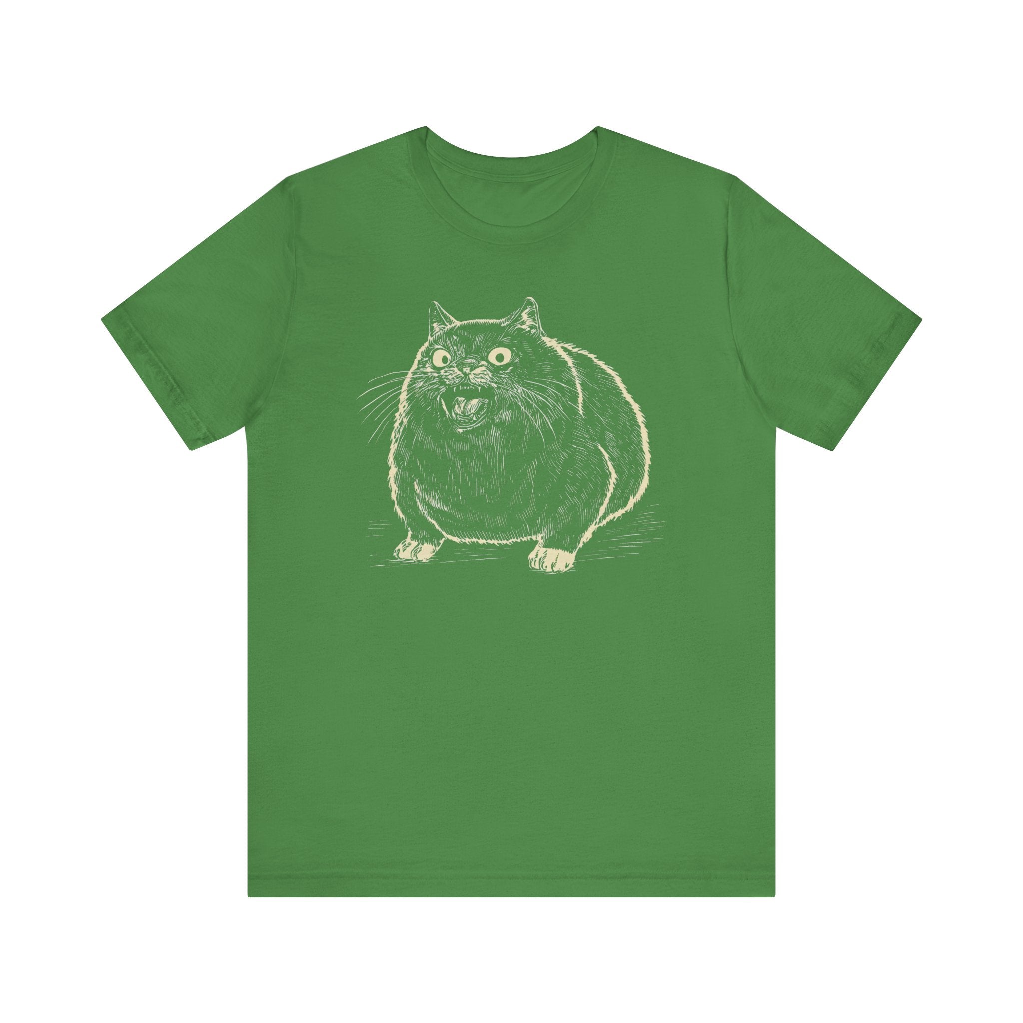 Yowling Chonky Cat T-Shirt Funny and Quirky Design