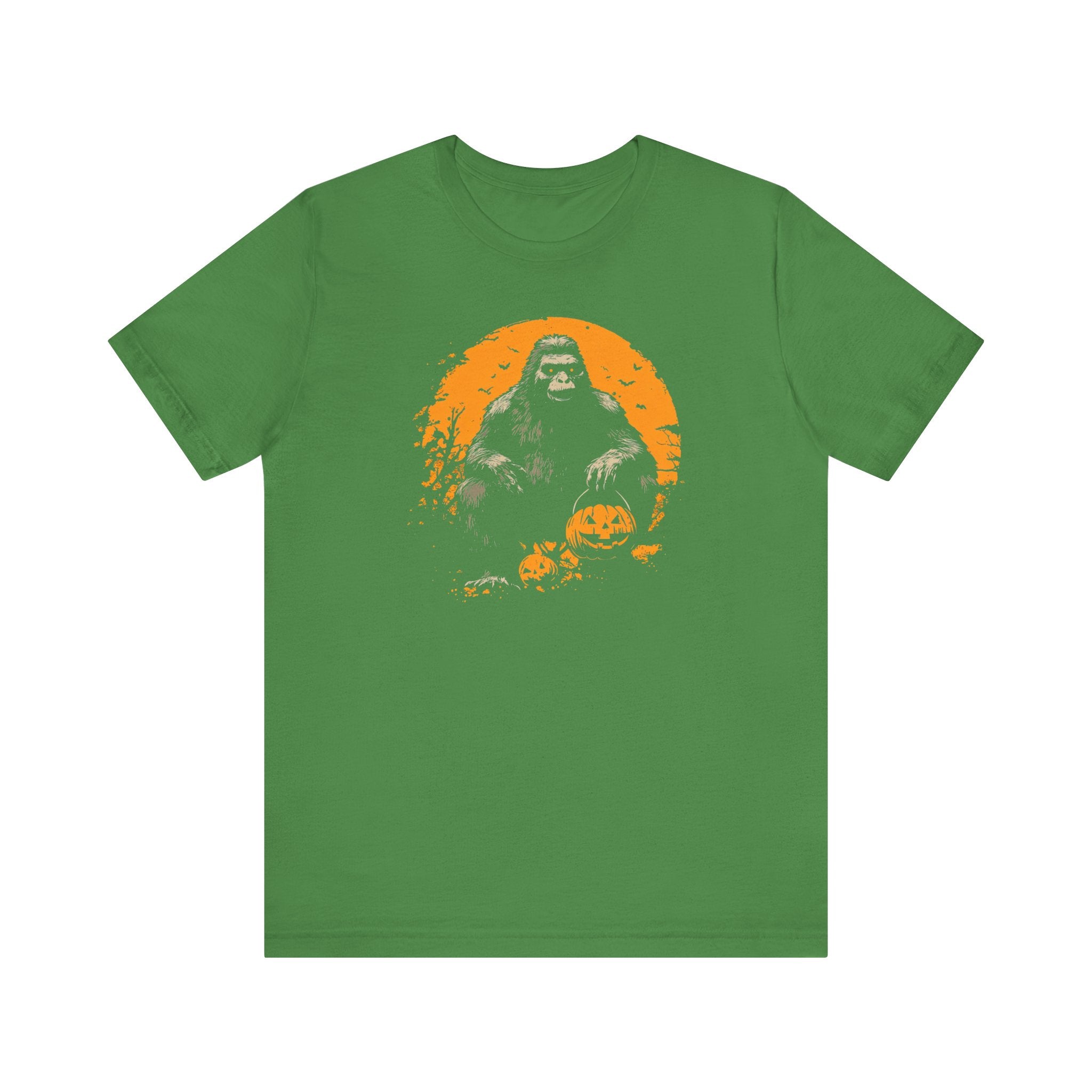 Halloween Bigfoot T-Shirt Spooky Sasquatch Pumpkin Tee