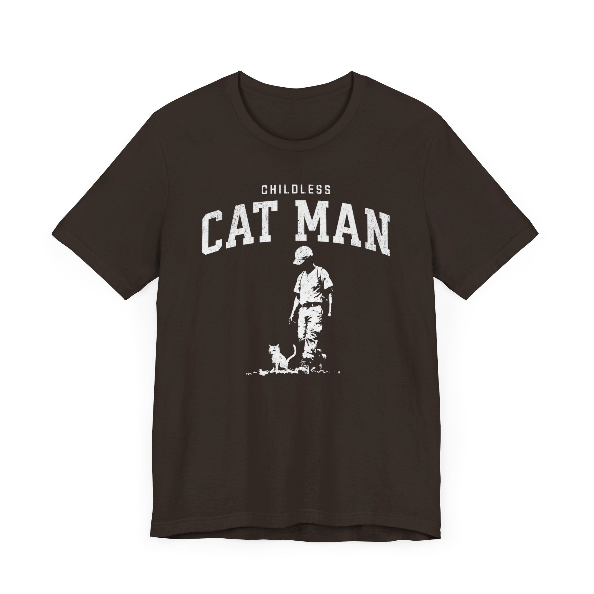 Childless Cat Man T-Shirt Vintage Graphic Design