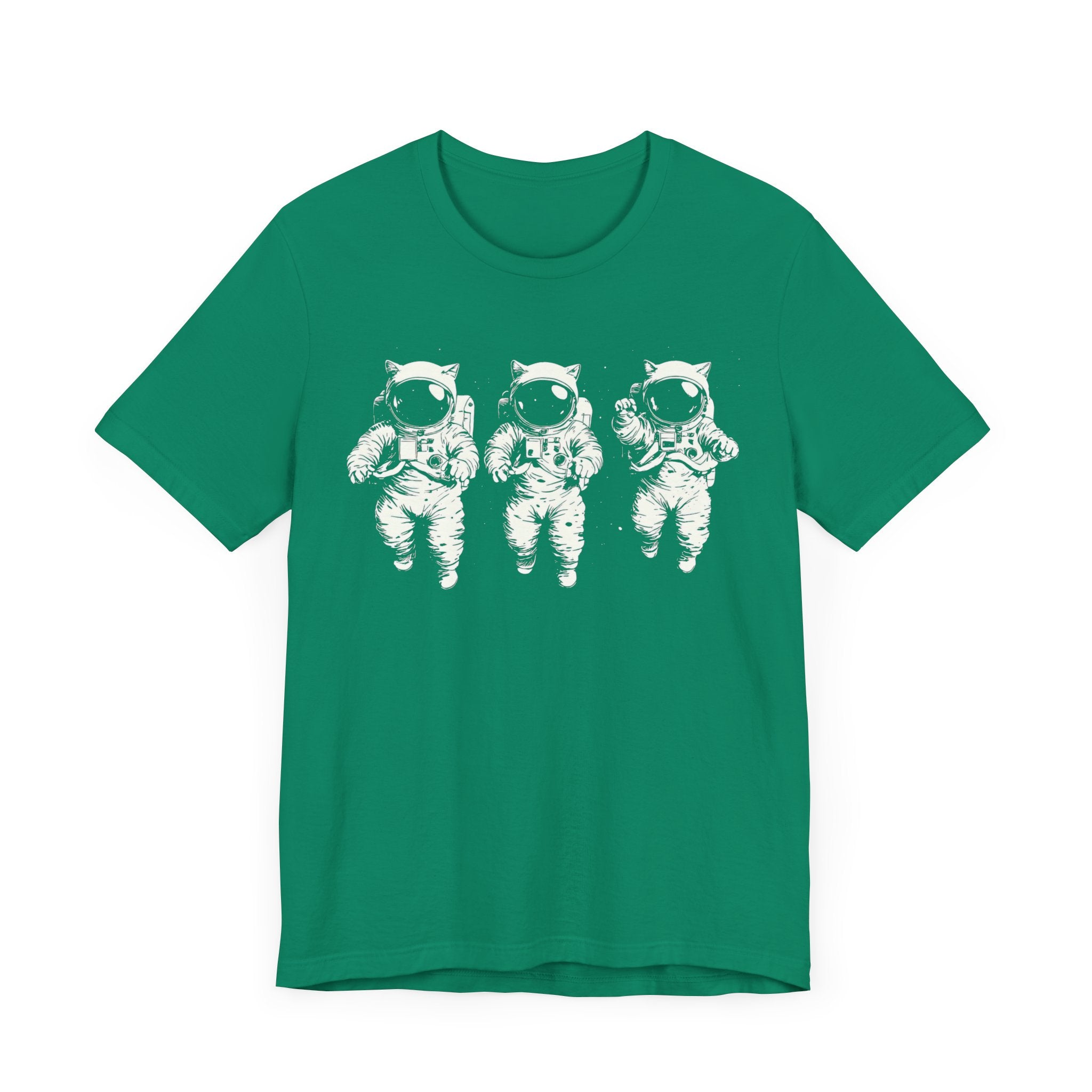 Triplets Astronaut Cats Graphic Tee