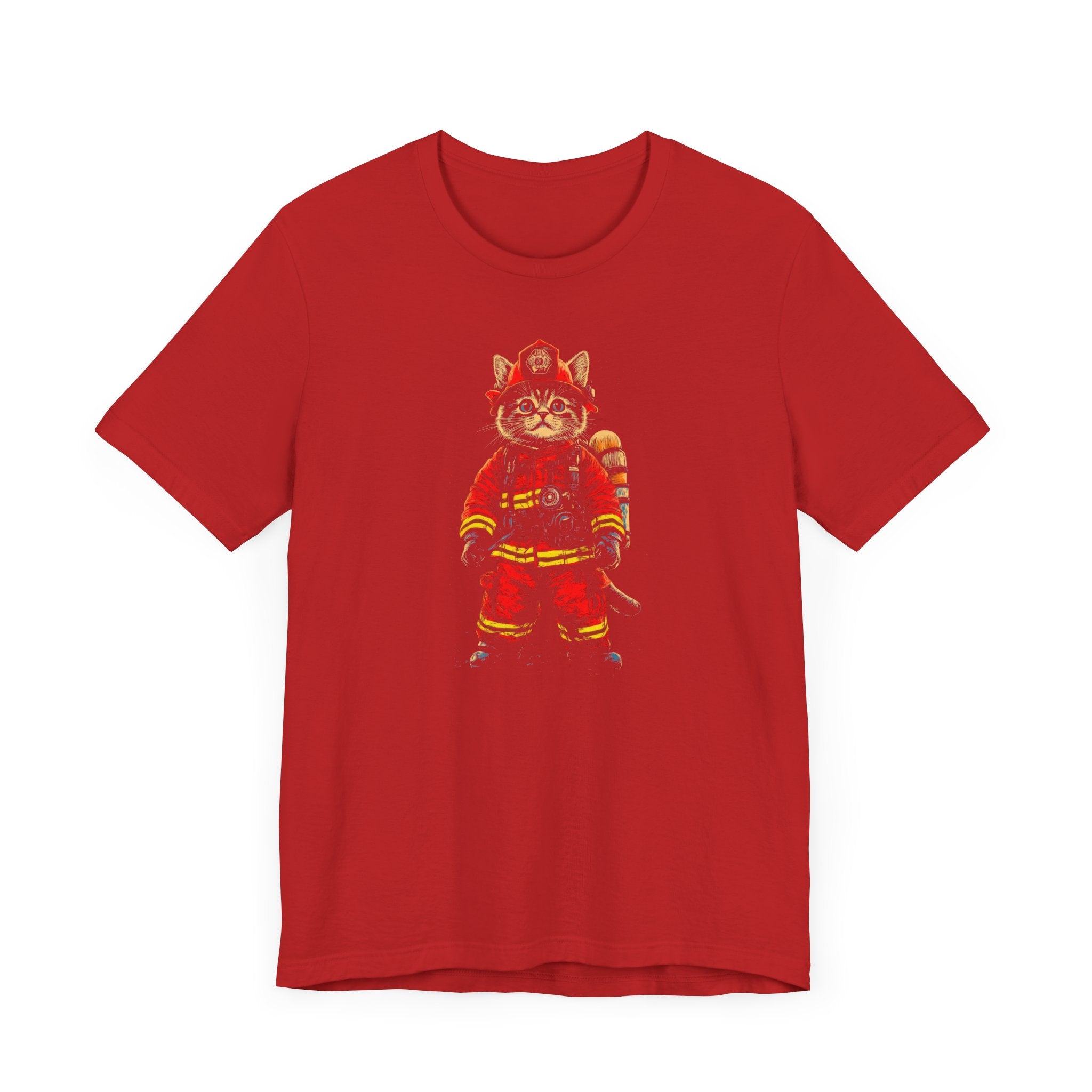 Firefighter Cat T-Shirt