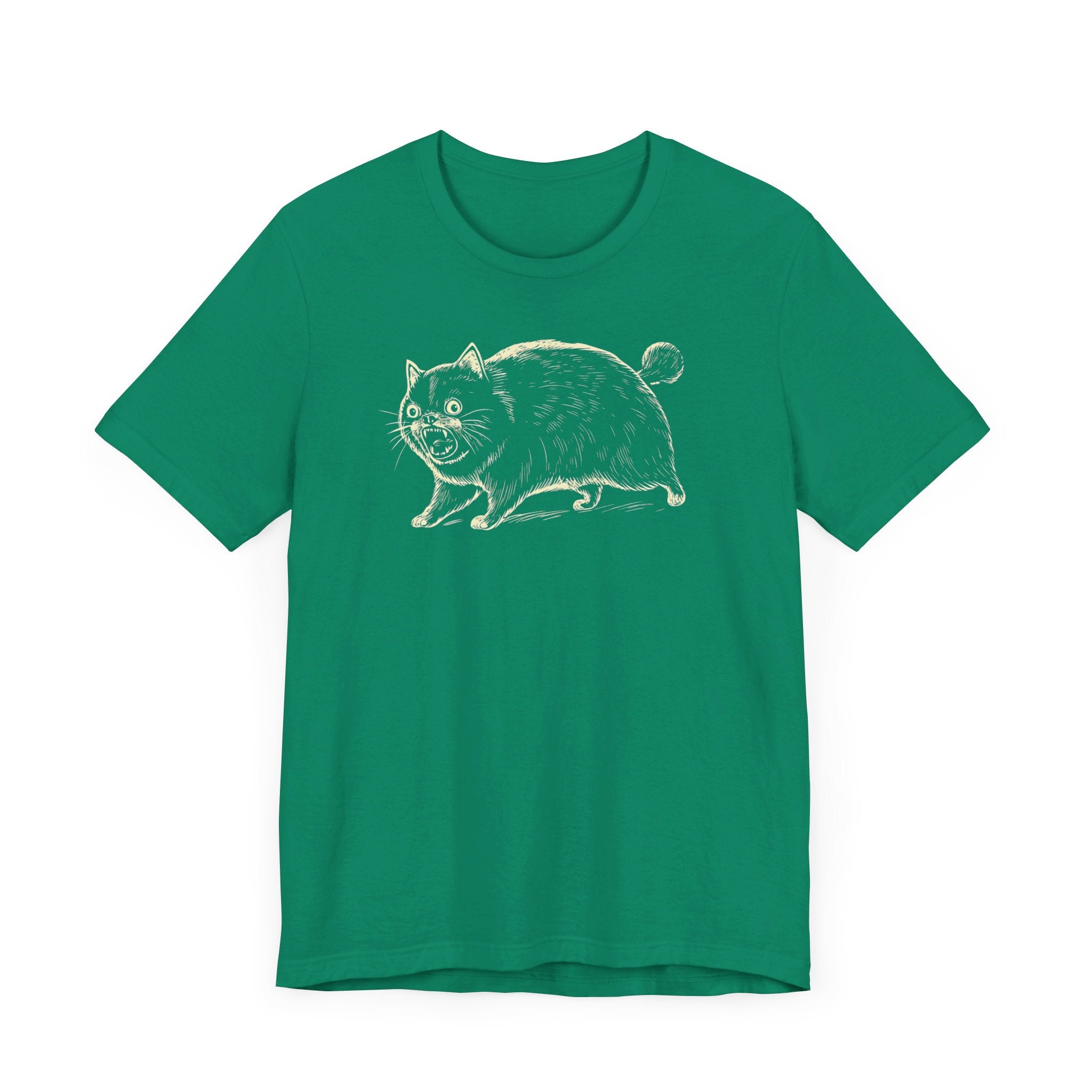 Yowling Chonky Cat T-Shirt Funny Graphic Cat Lover Tee