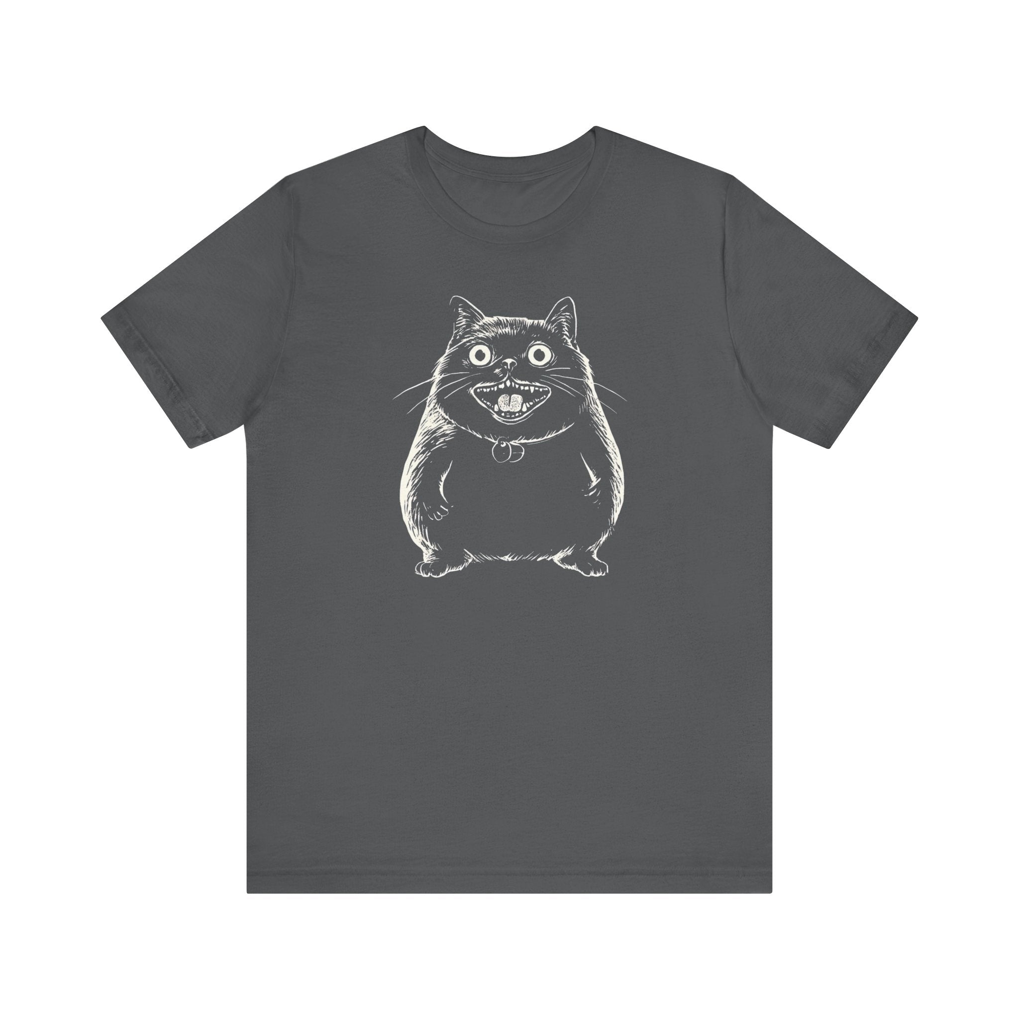 Smiling Chubby Cat T-Shirt – Funny and Quirky Cat Lover Tee