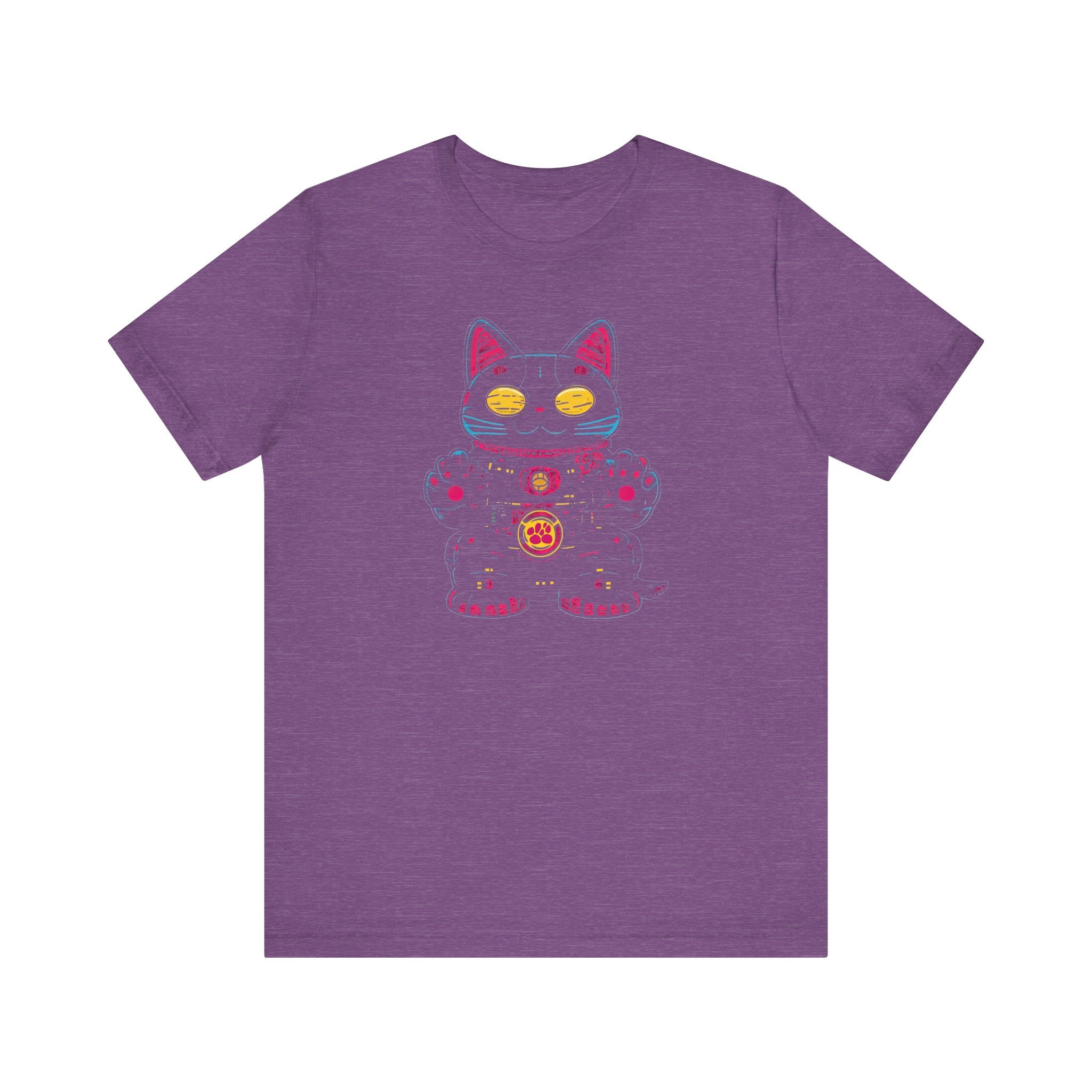 Neon Lucky Cat T-Shirt