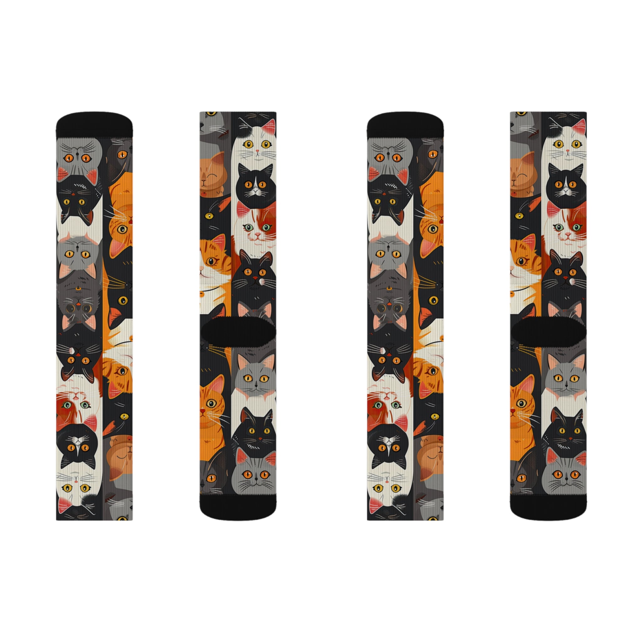 Assortment of Cats Sublimation Socks