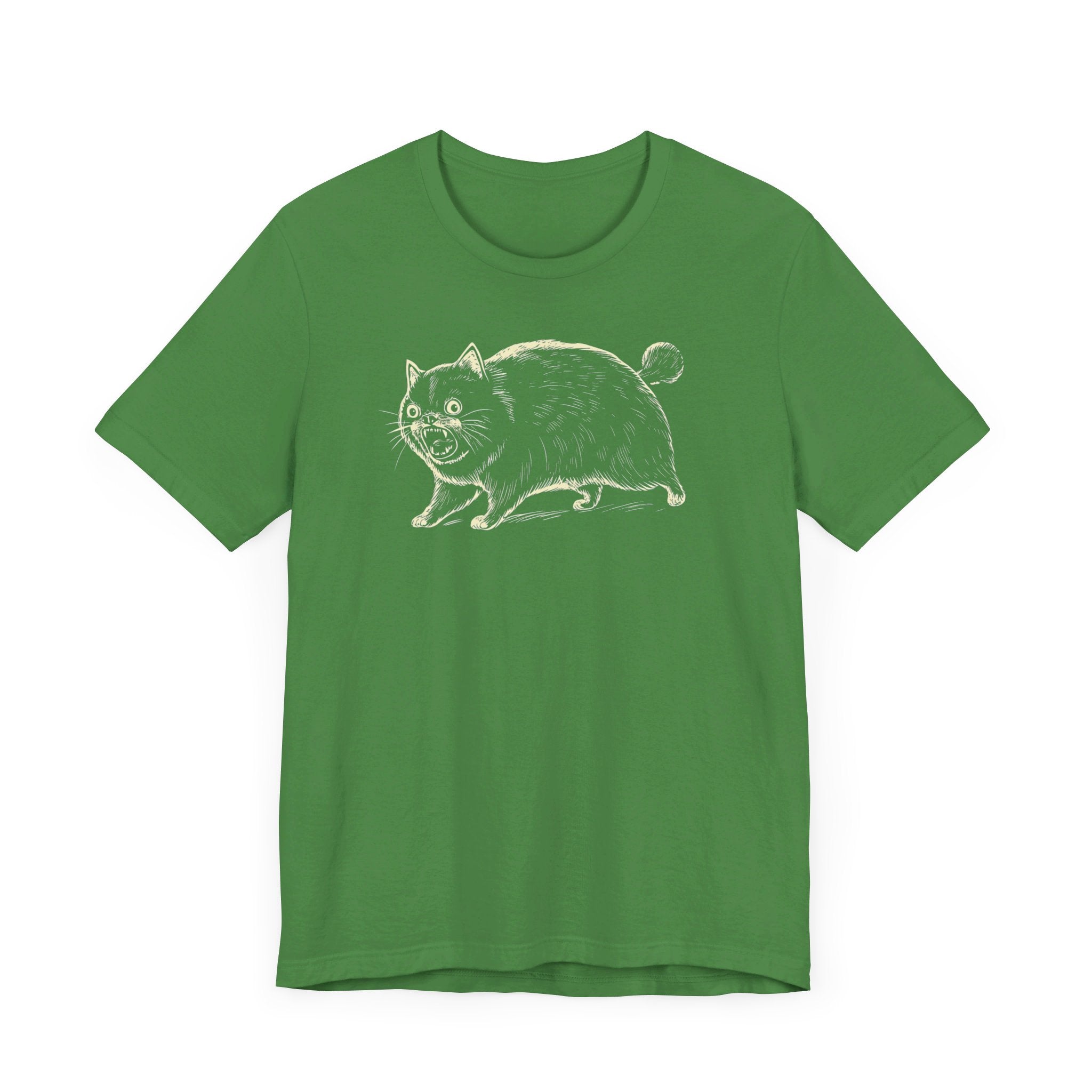 Yowling Chonky Cat T-Shirt Funny Graphic Cat Lover Tee