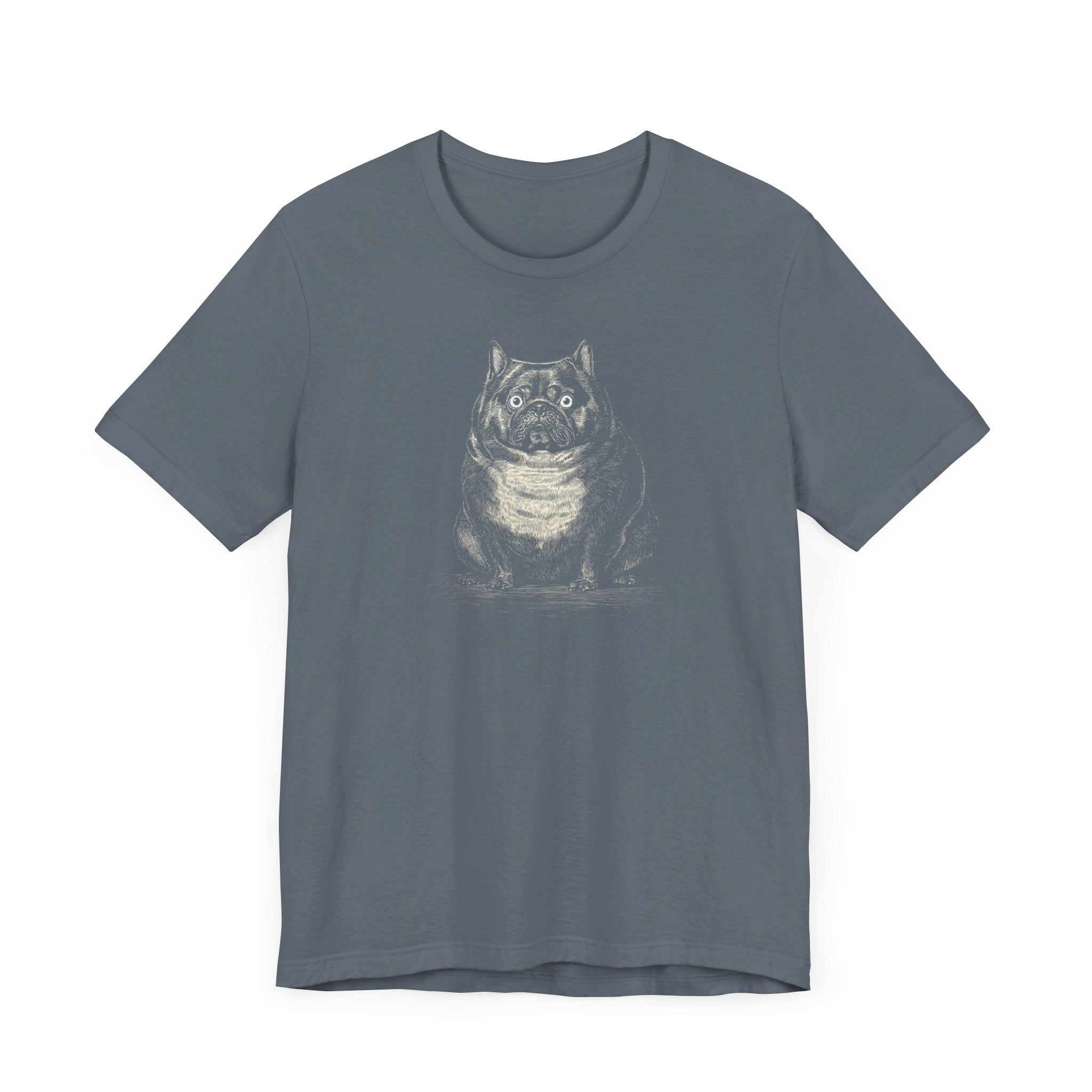 Surprised Bulldog Graphic T-Shirt