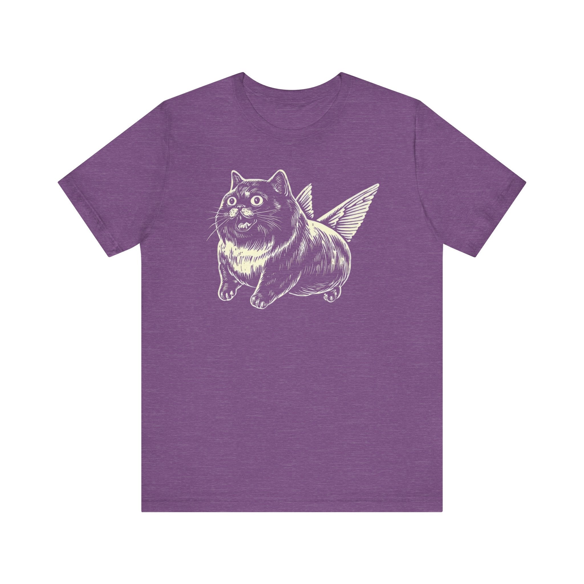 Wide-Eyed Winged Cat T-Shirt