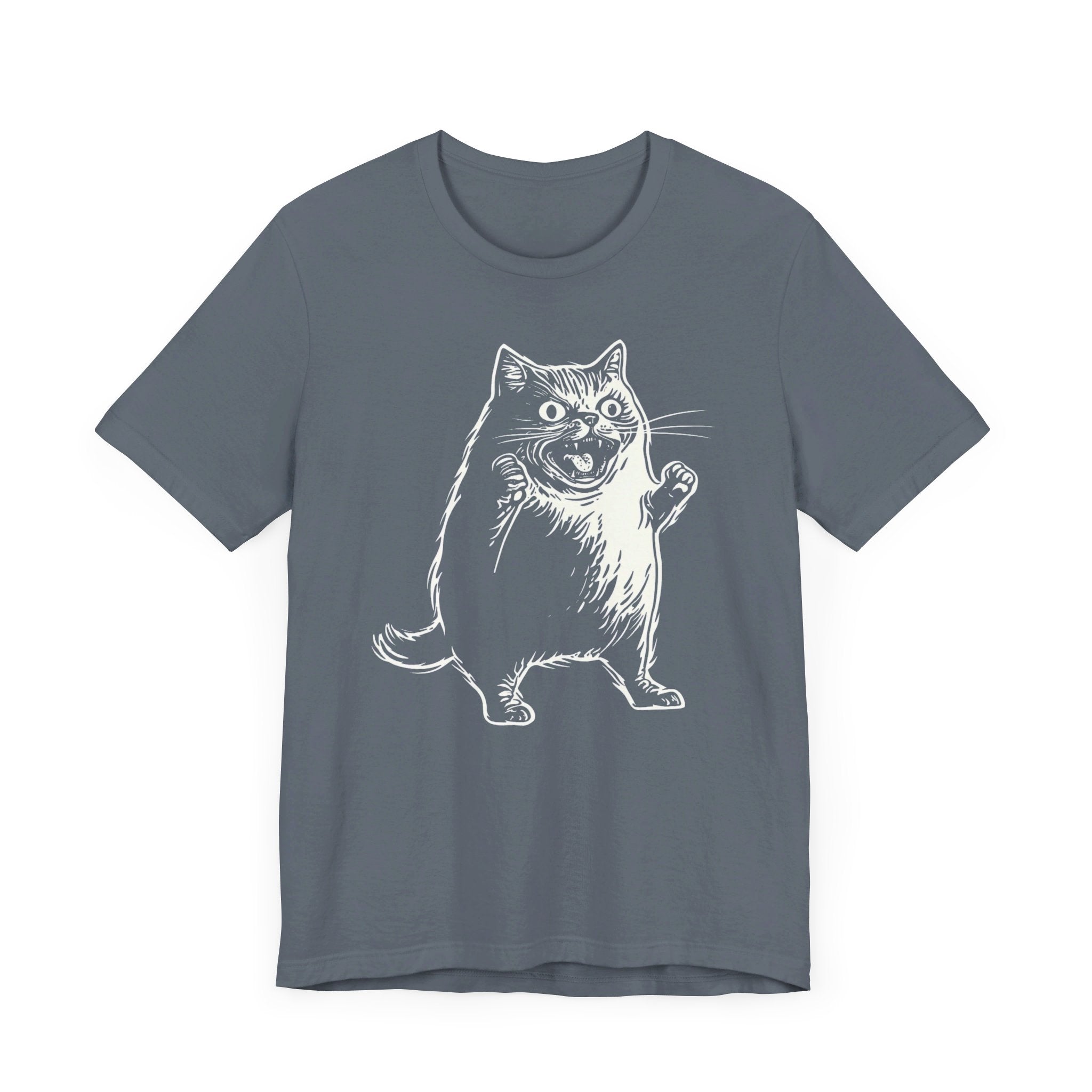 Crazy Cat T-Shirt Funny and Quirky Design