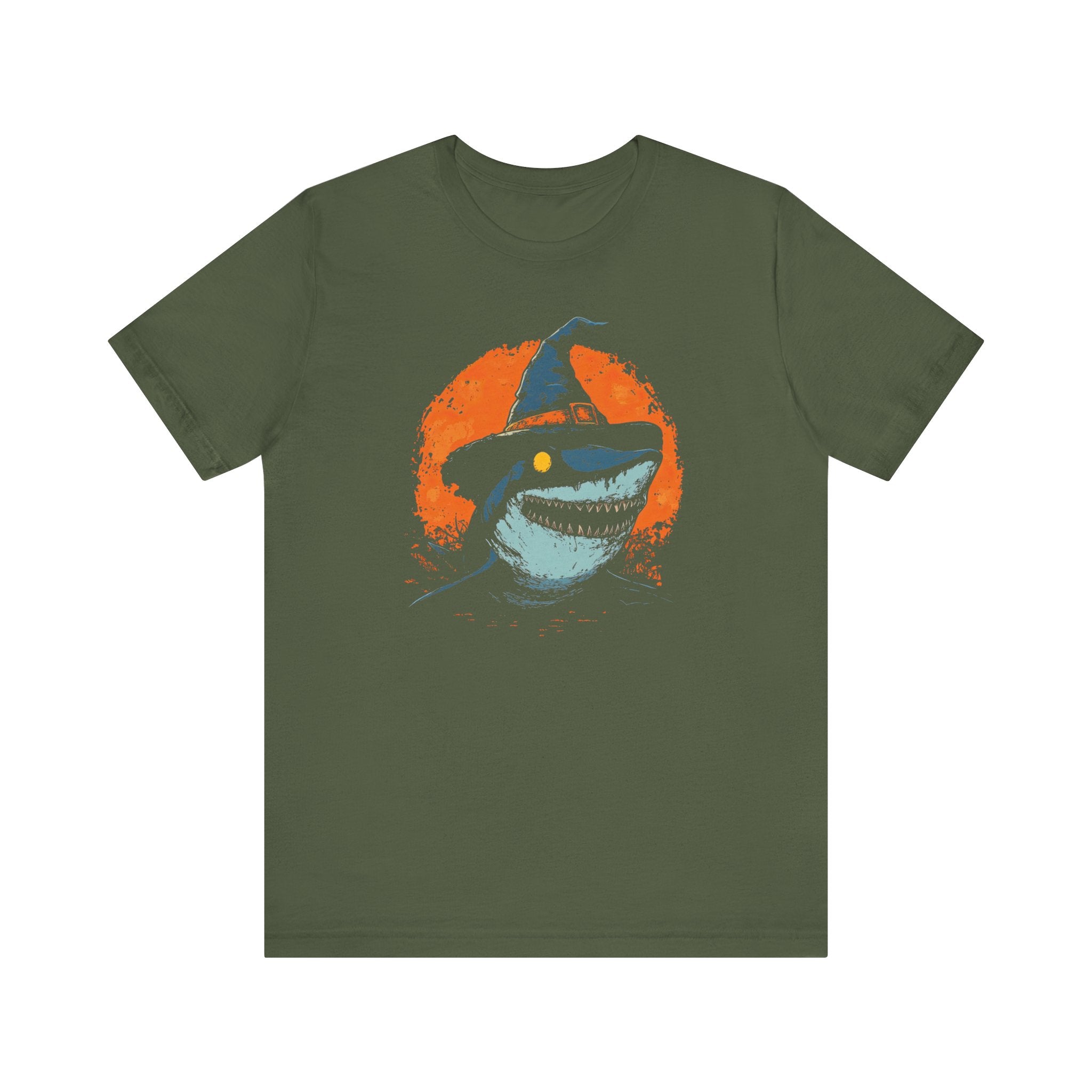 Halloween Shark T-Shirt Spooky Witch Shark Tee