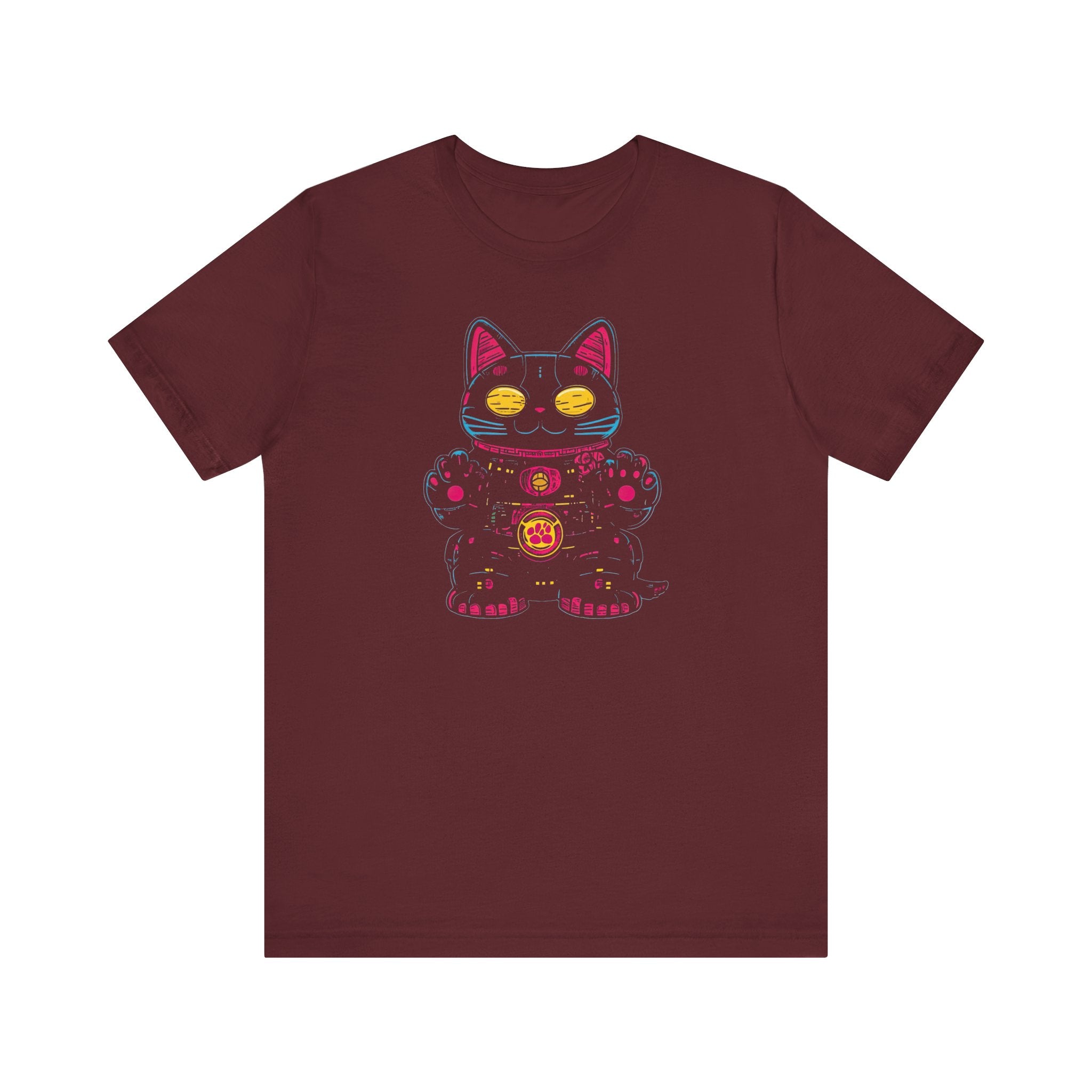 Neon Lucky Cat T-Shirt