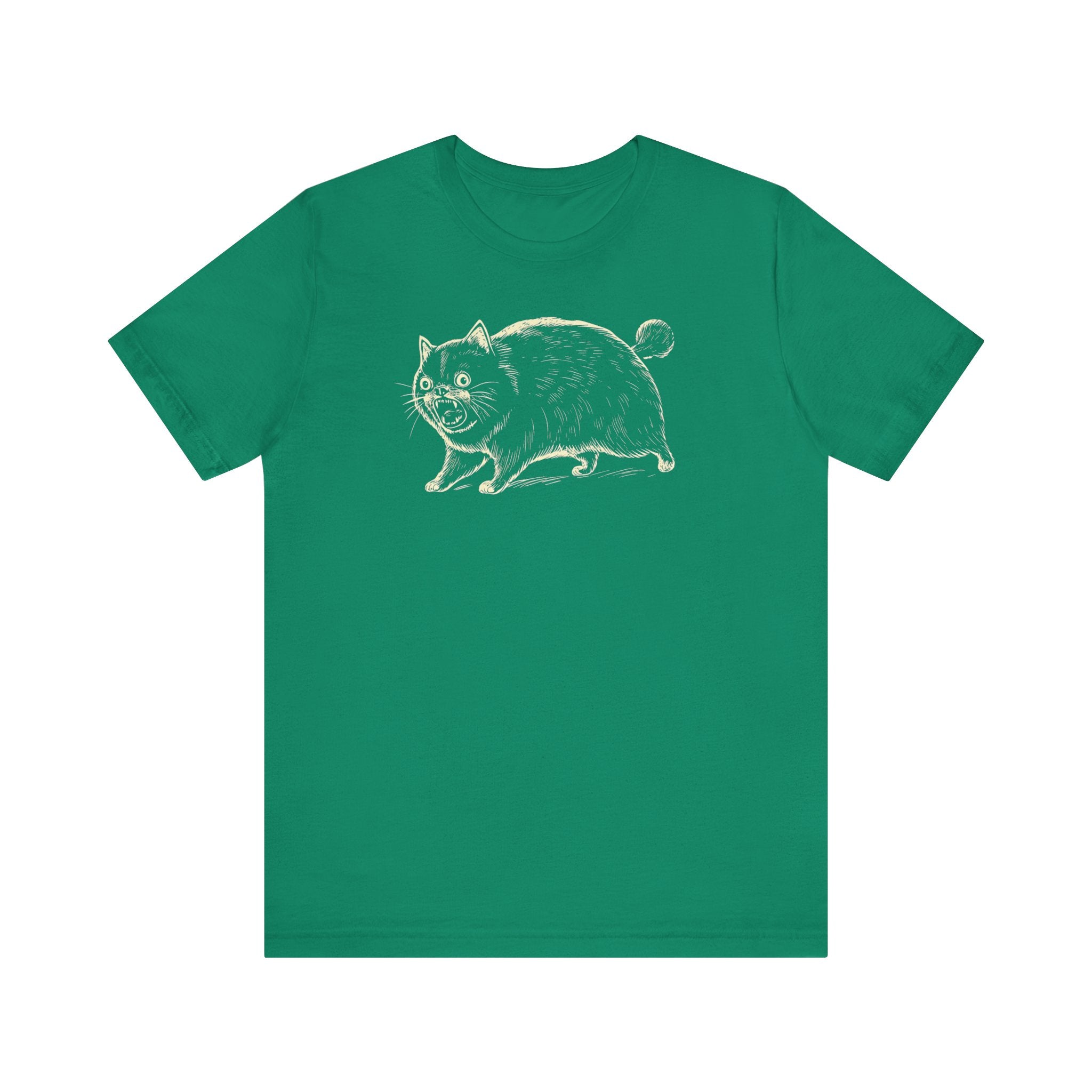 Yowling Chonky Cat T-Shirt Funny Graphic Cat Lover Tee