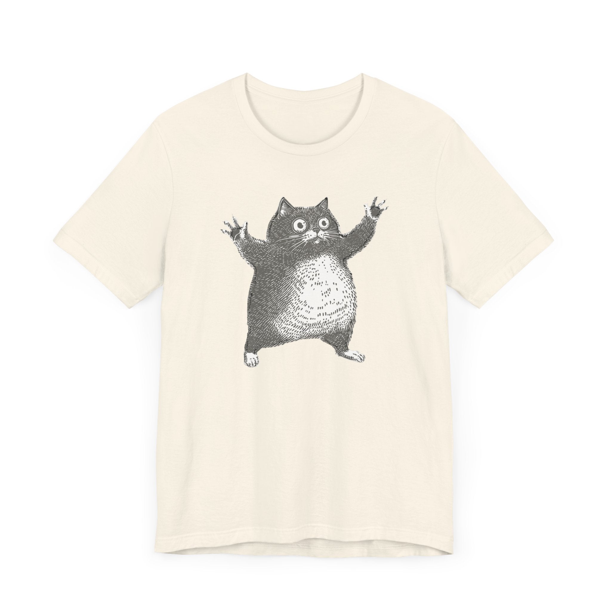 Hilarious Chonky Cat T-Shirt Vintage Funny Cat Graphic Tee