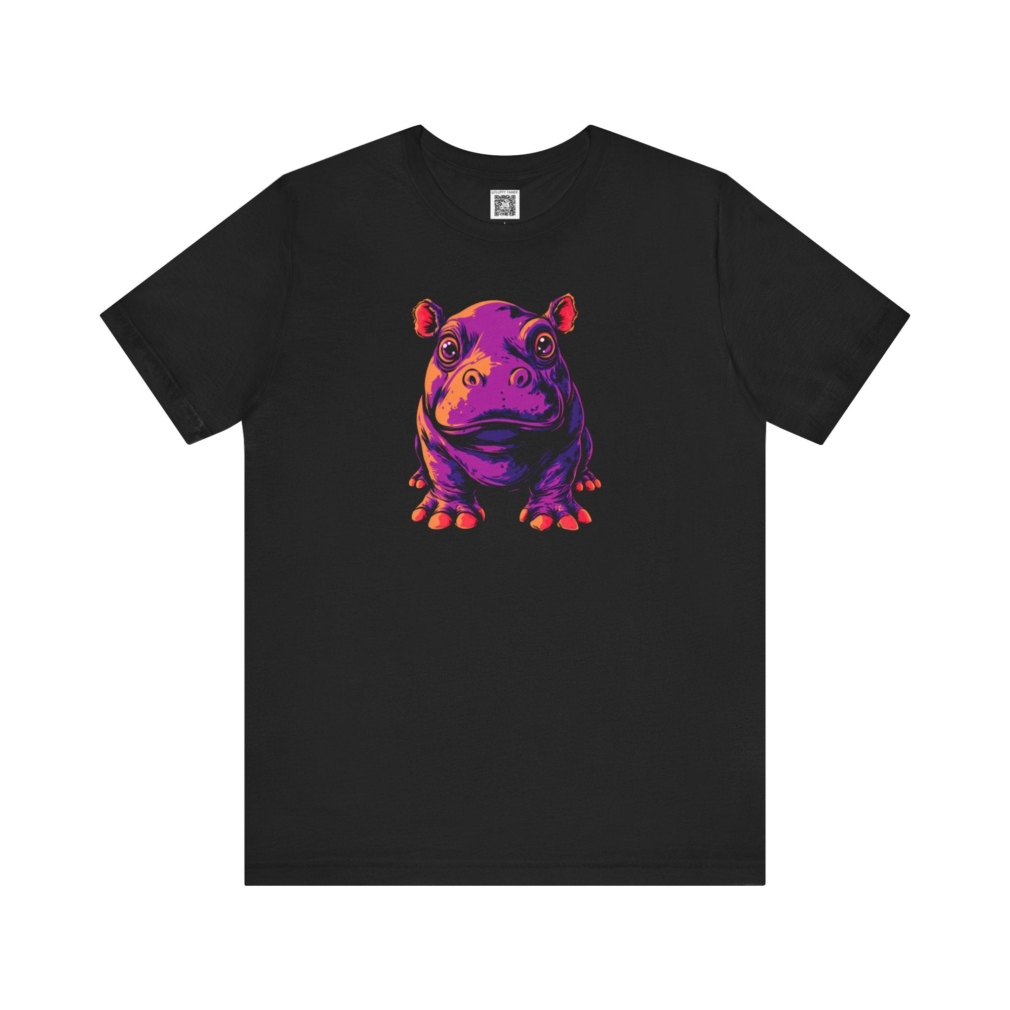 Vibrant Hippo Graphic Tee