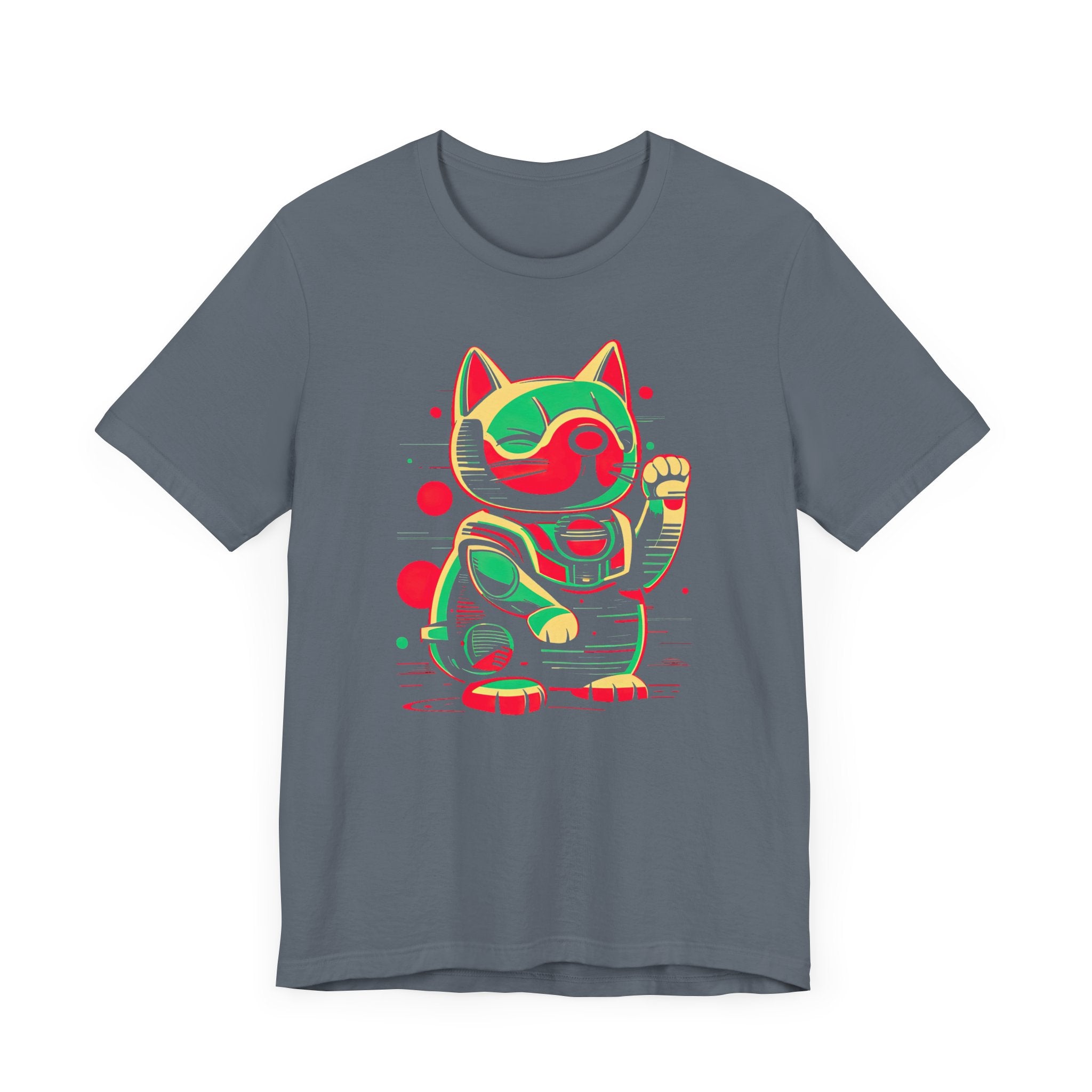 Neon Robo Cat T-Shirt