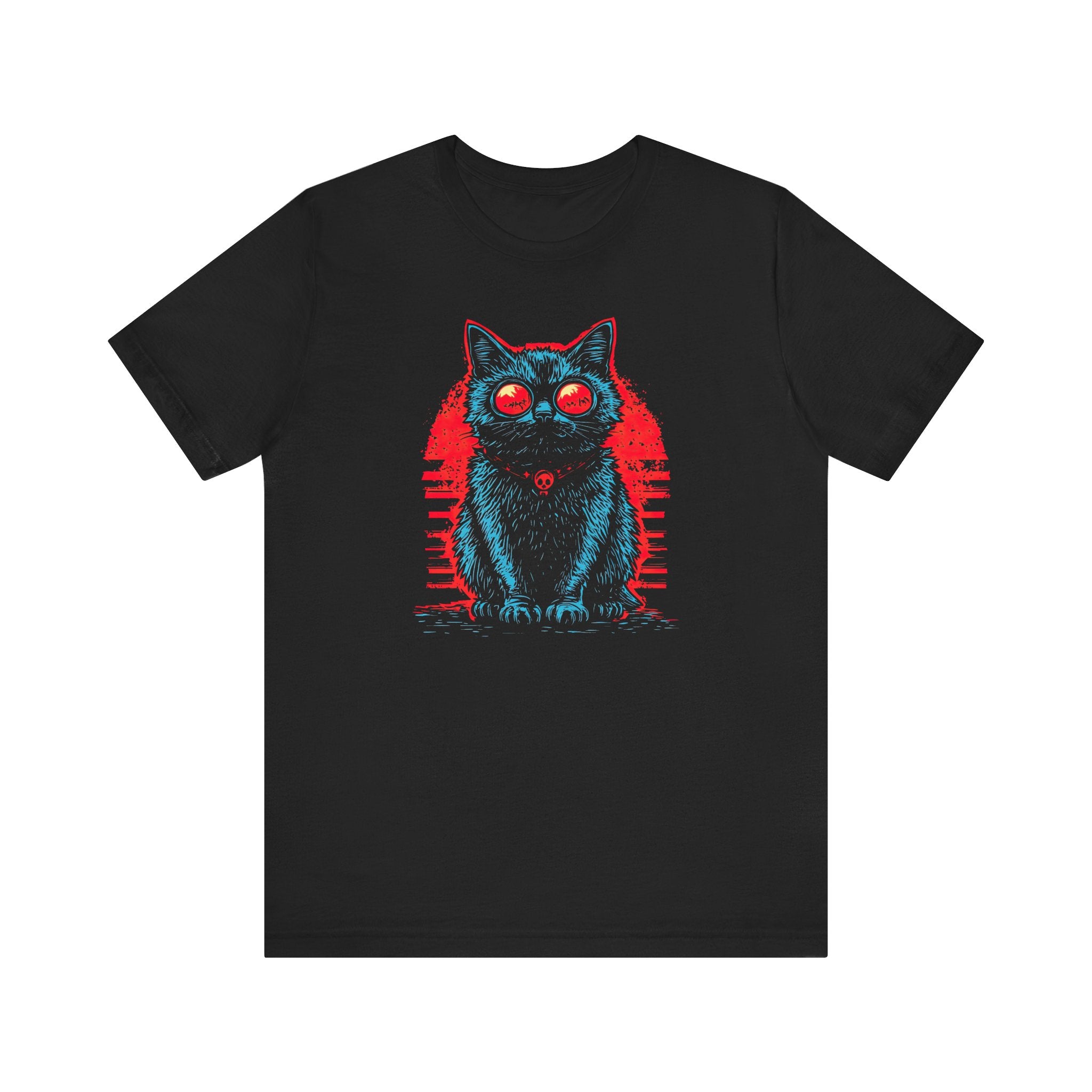 Retro Neon Cat T-Shirt