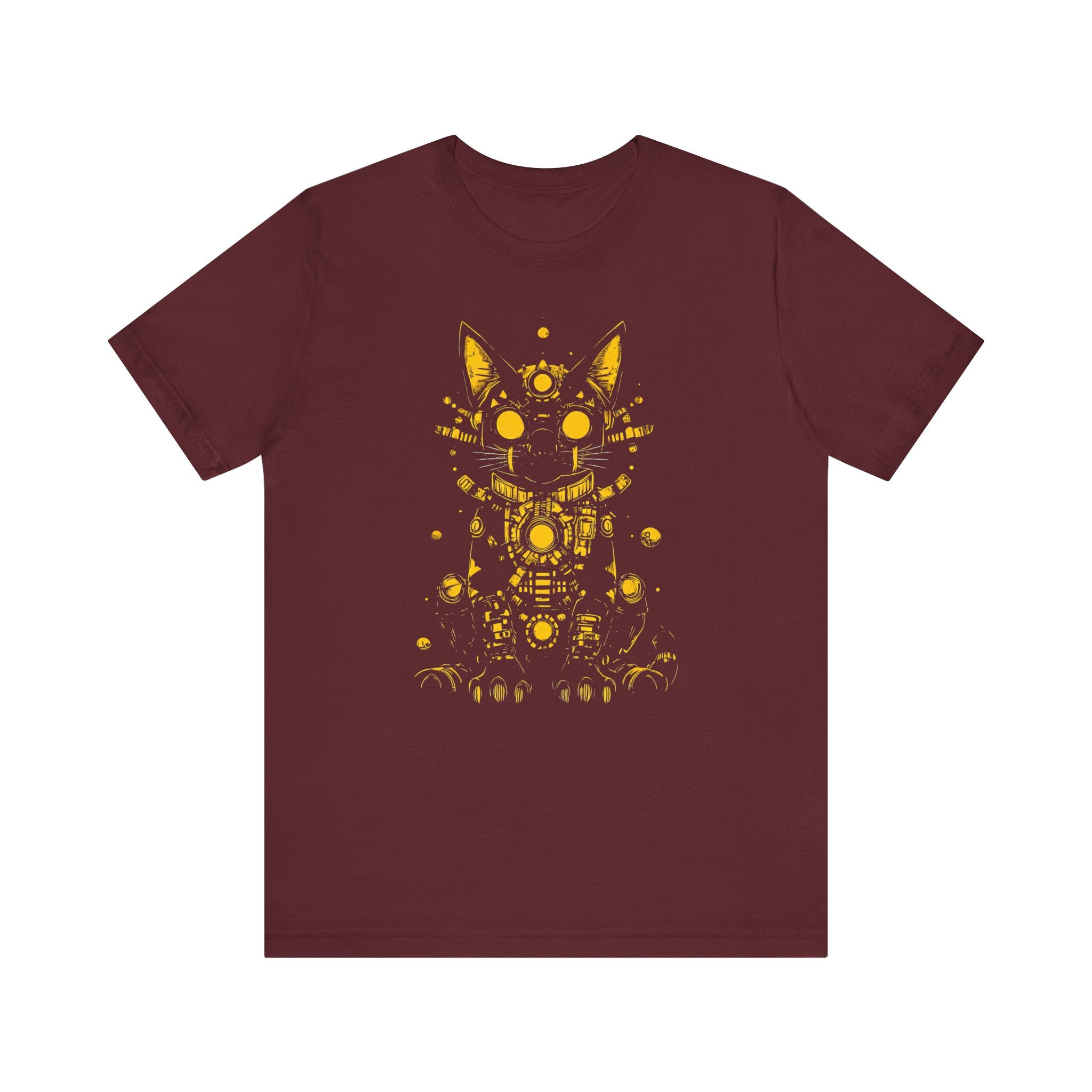 Golden Cyber Cat T-Shirt