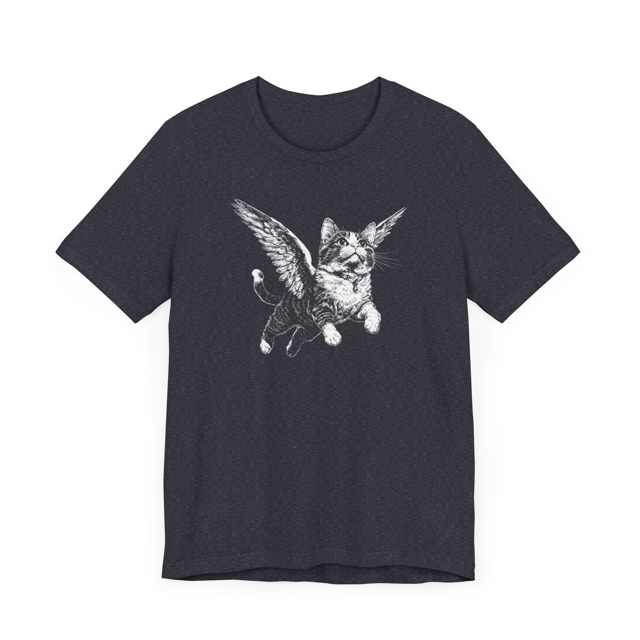 Flying Cat with Wings Graphic T-Shirt