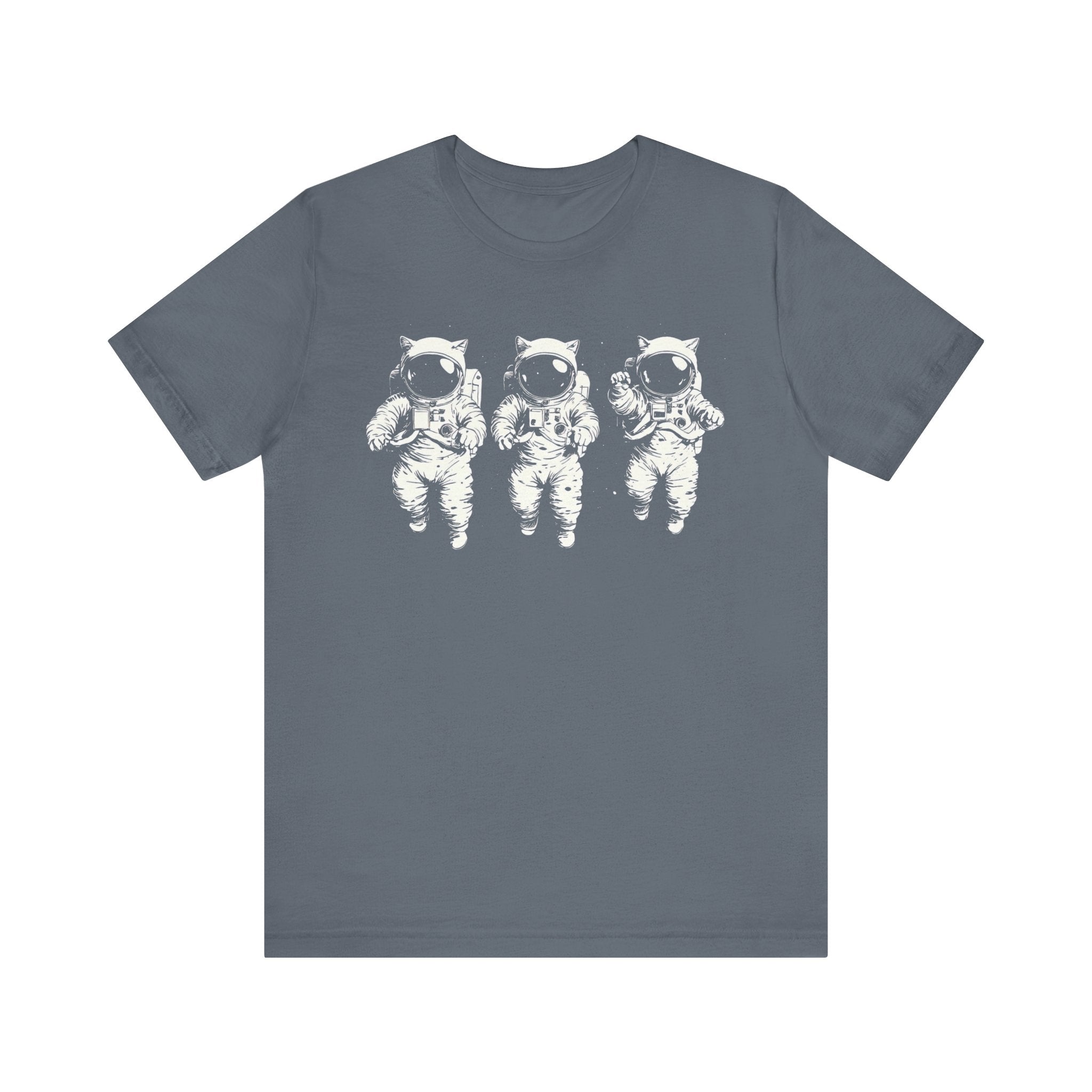 Triplets Astronaut Cats Graphic Tee