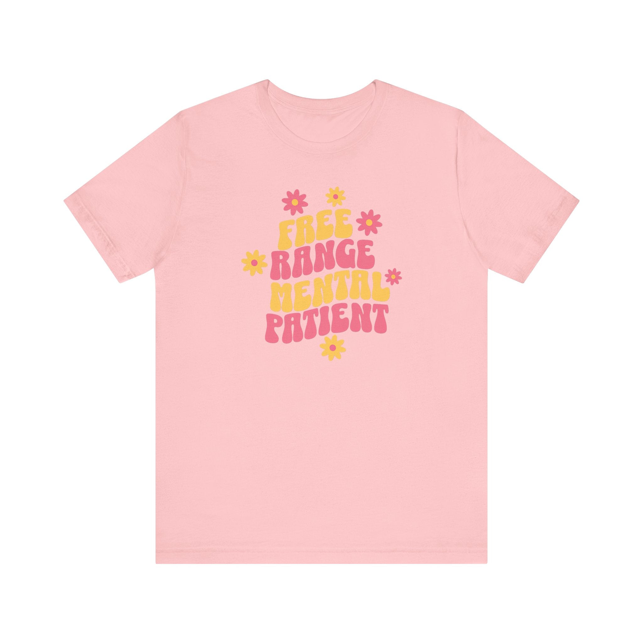 Free Range Mental Patient T-Shirt - Fun Retro Graphic Tee