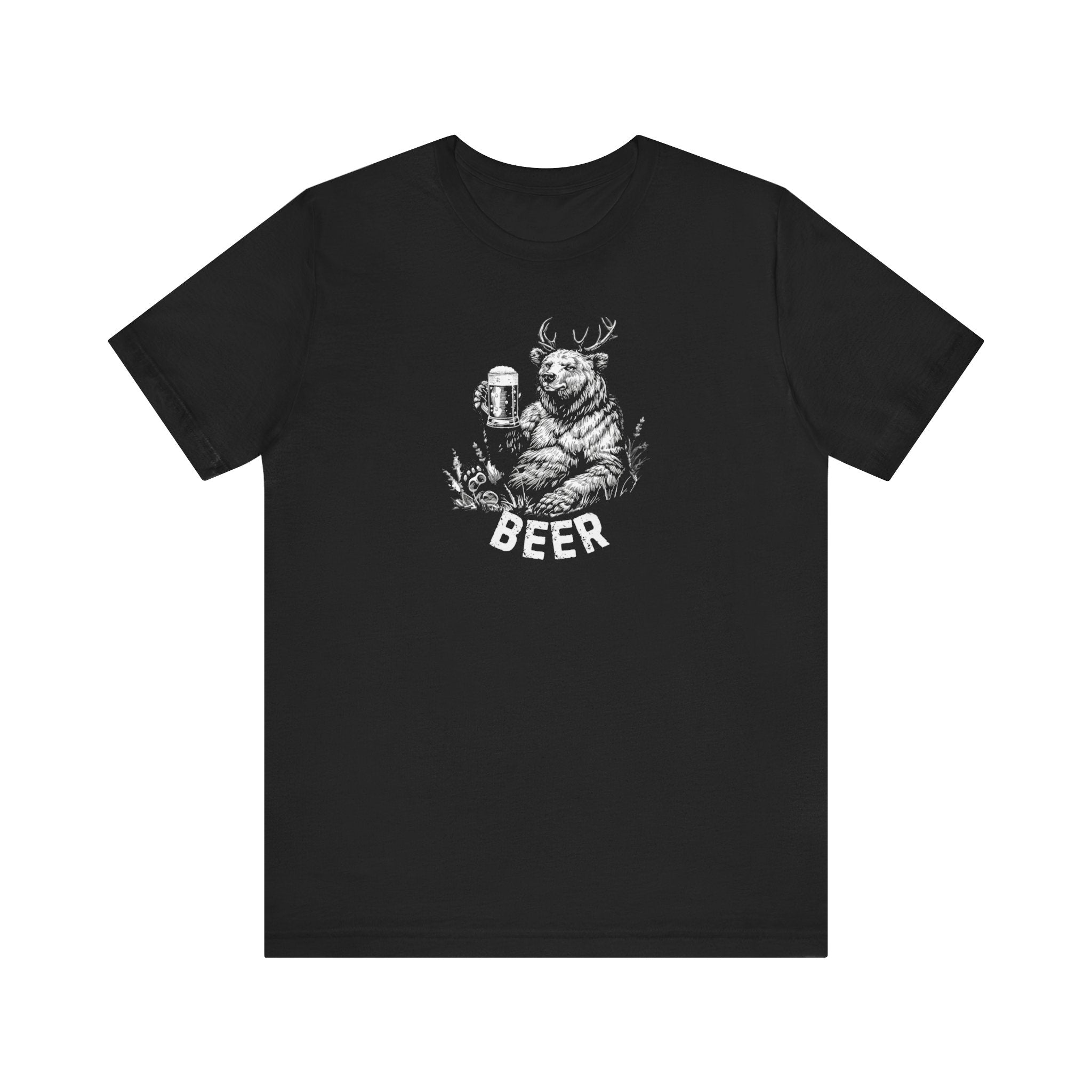 Beer Deer Bear Funny Drinking T-Shirt