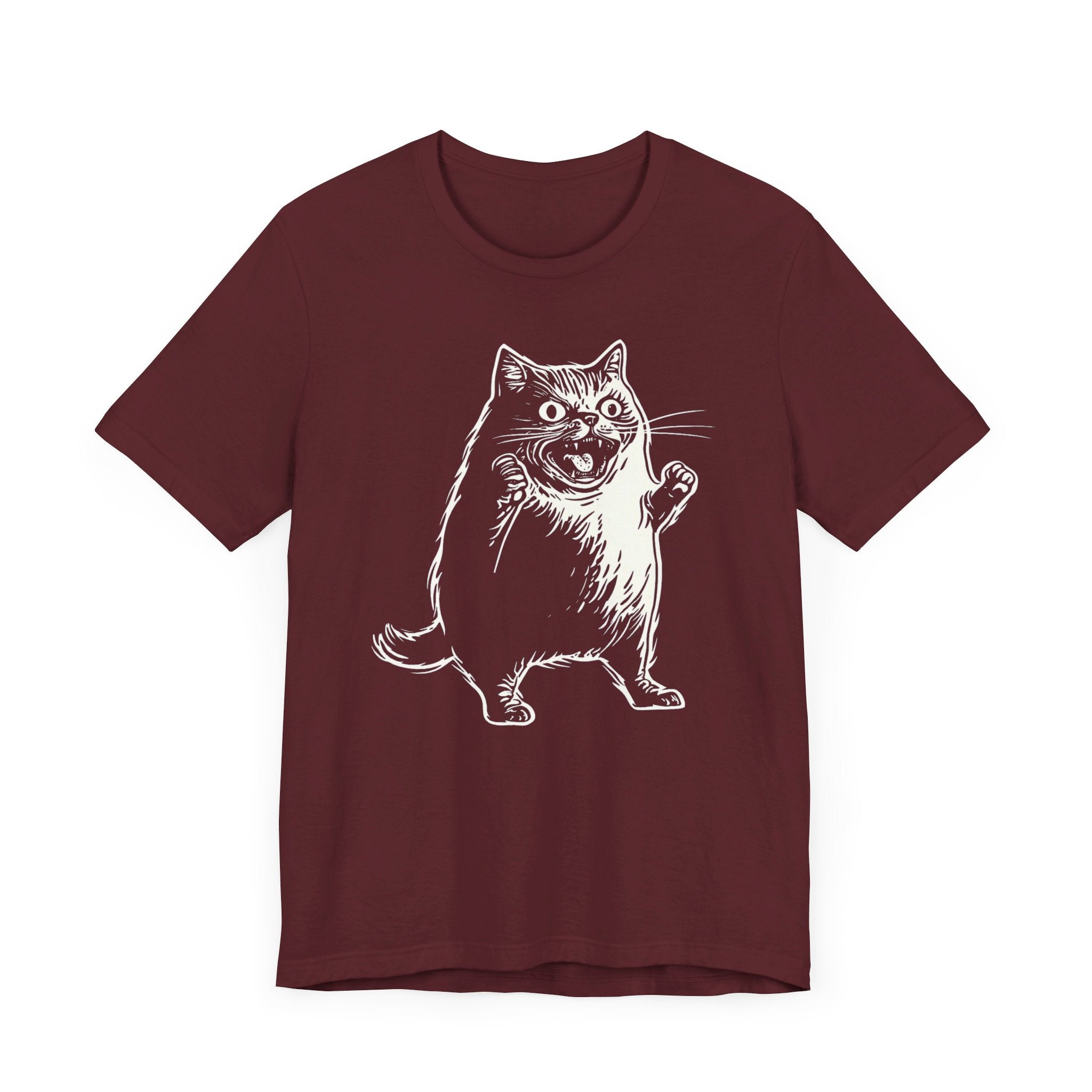 Crazy Cat T-Shirt Funny and Quirky Design