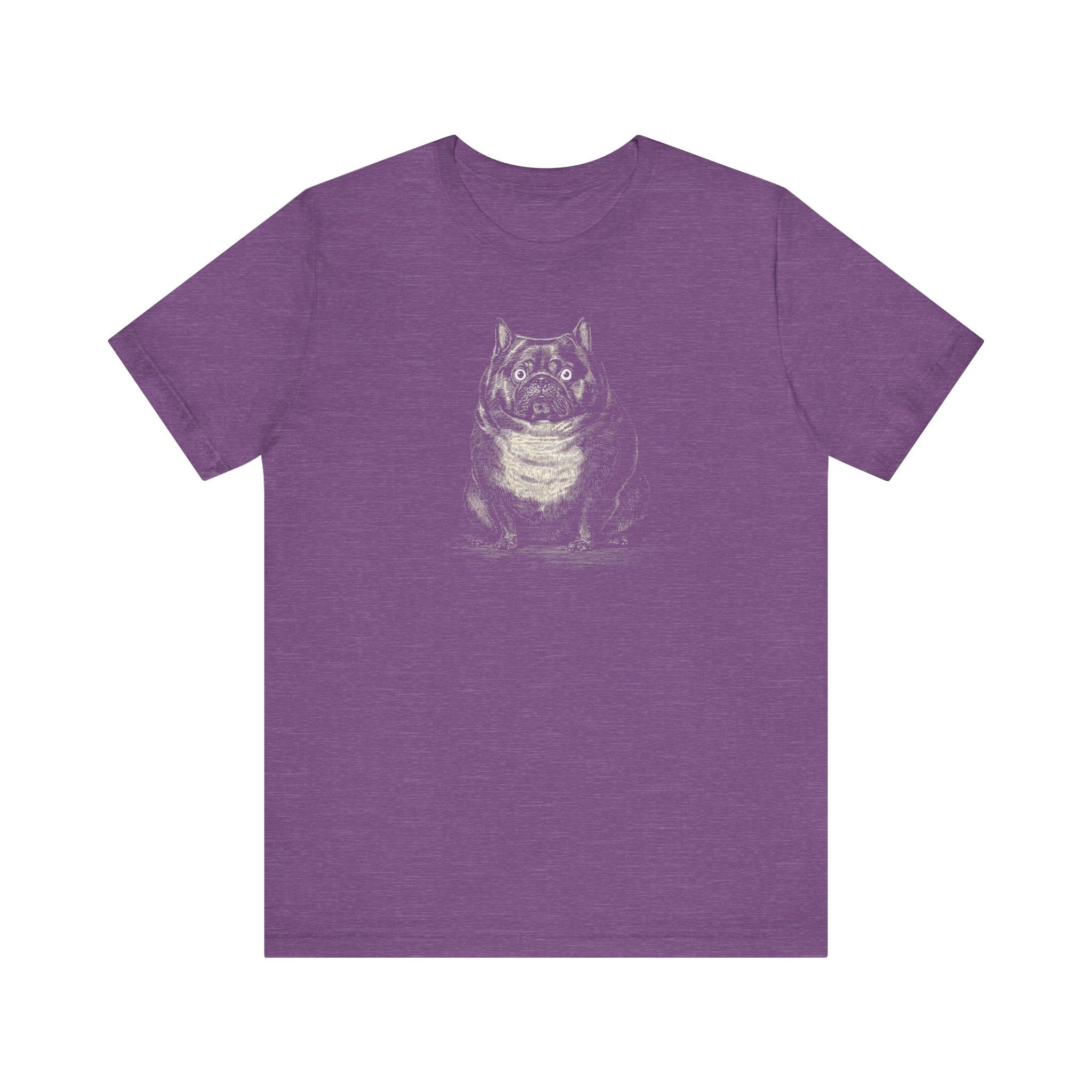 Surprised Bulldog Graphic T-Shirt