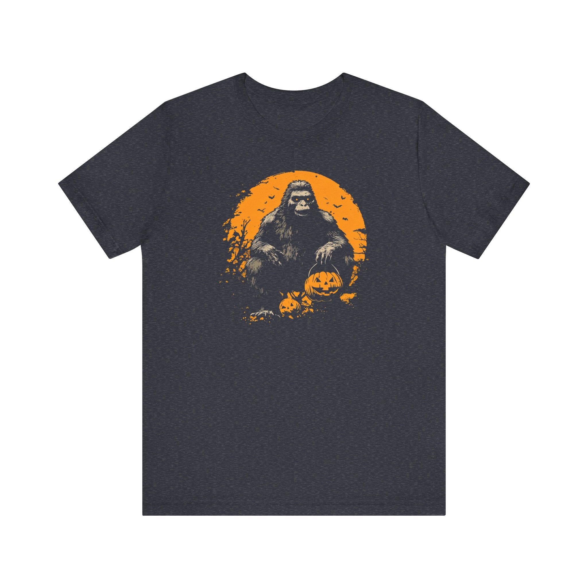 Halloween Bigfoot T-Shirt Spooky Sasquatch Pumpkin Tee