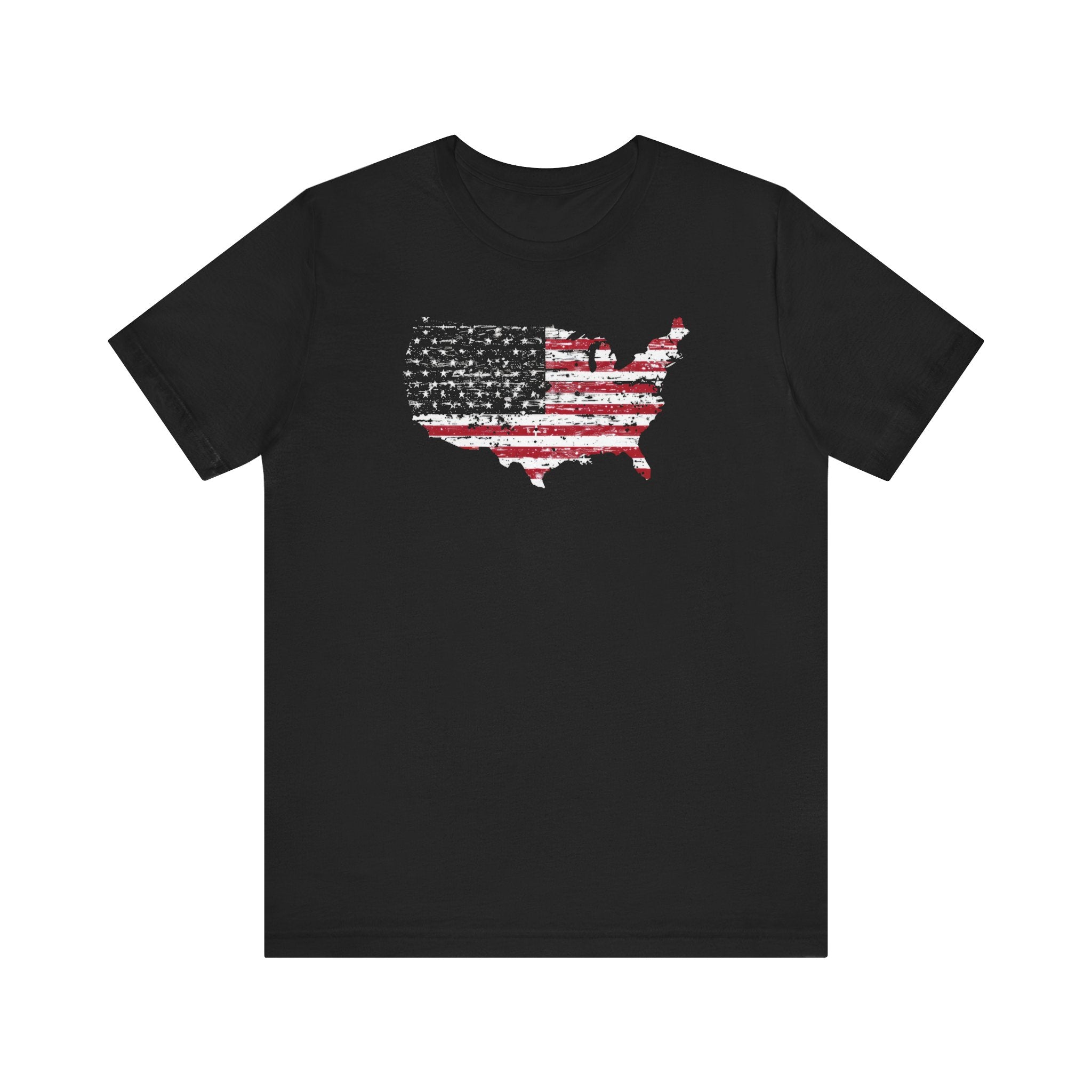 Vintage USA Flag Map T-Shirt