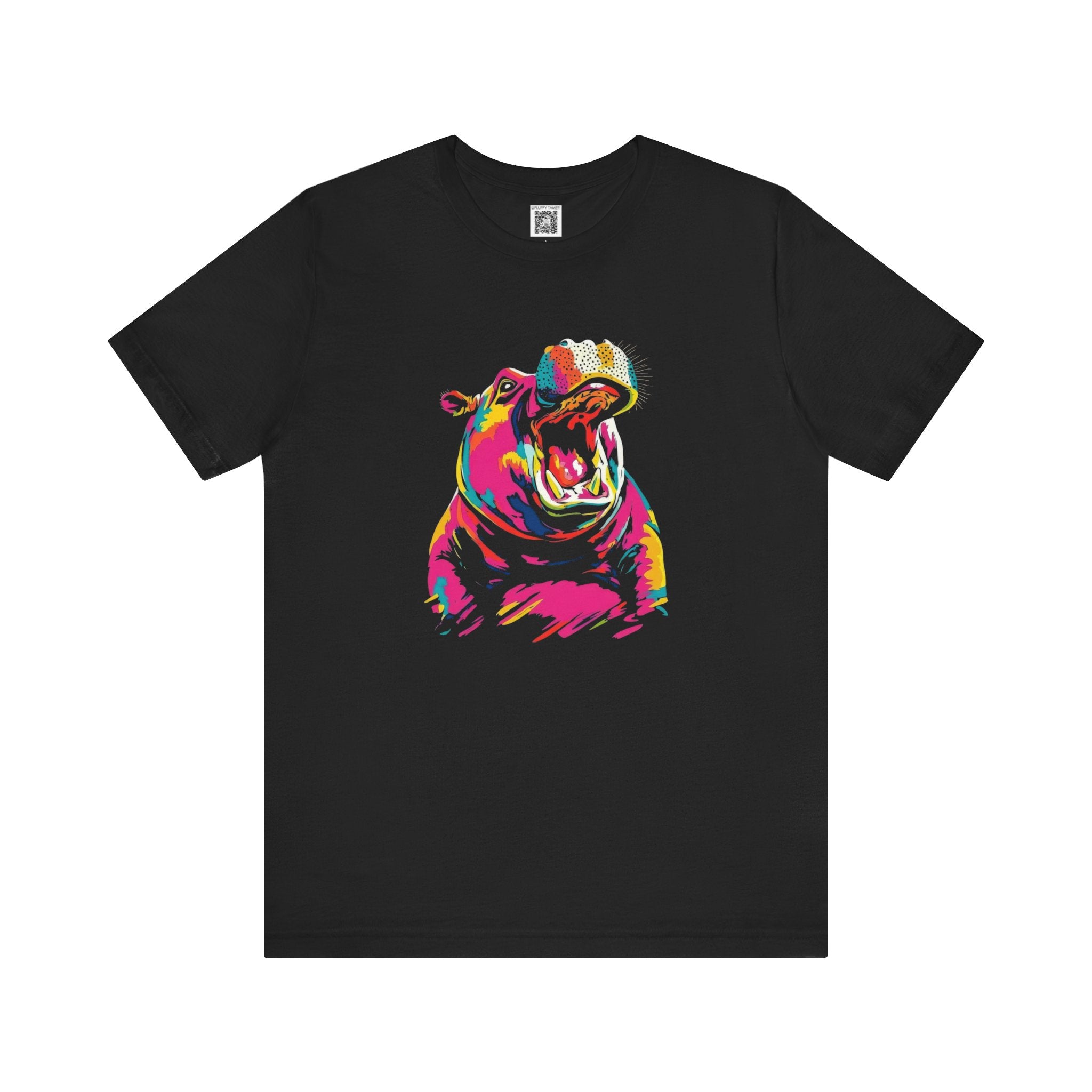 Vibrant Hippo Graphic Tee