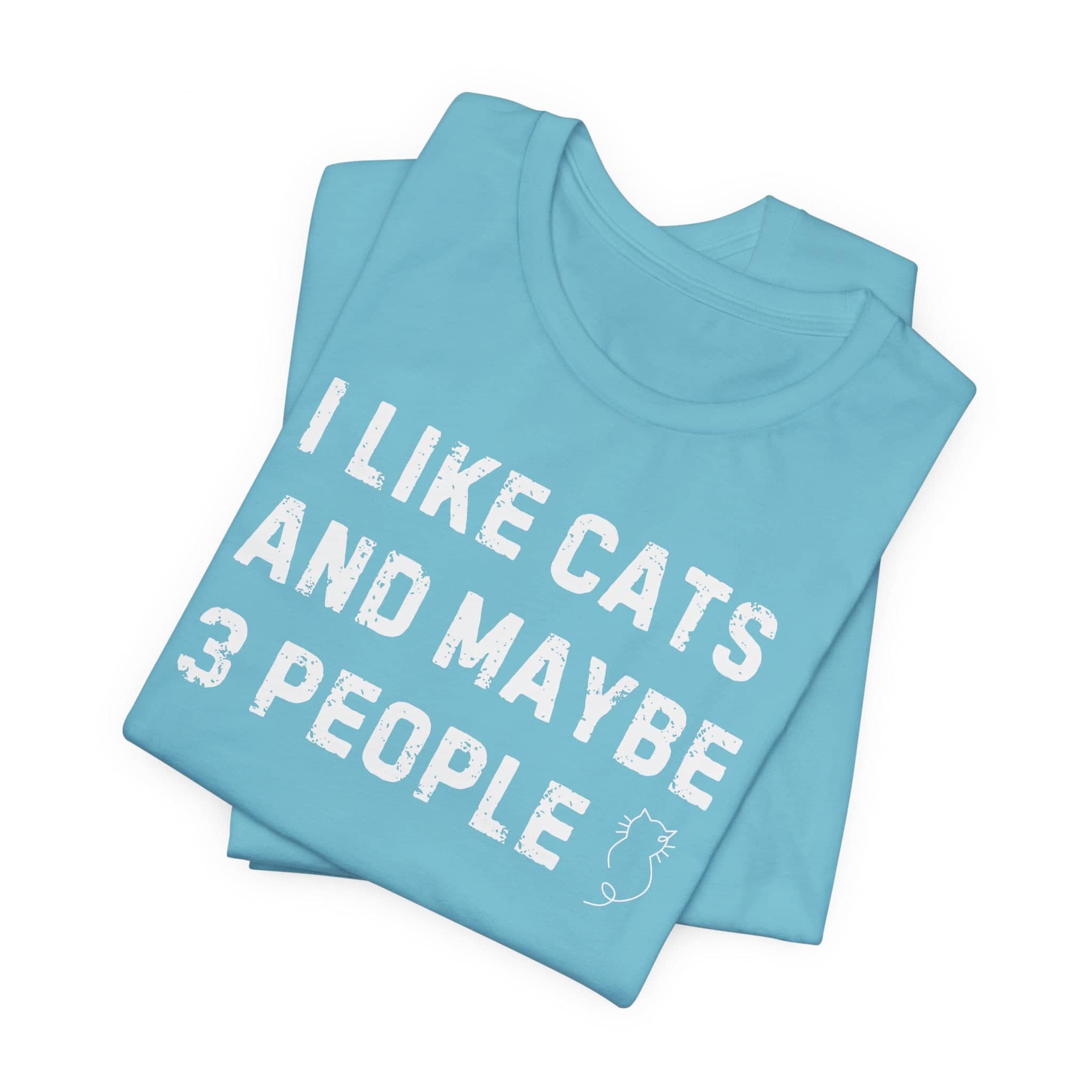 I Like Cats and Maybe 3 People T-Shirt