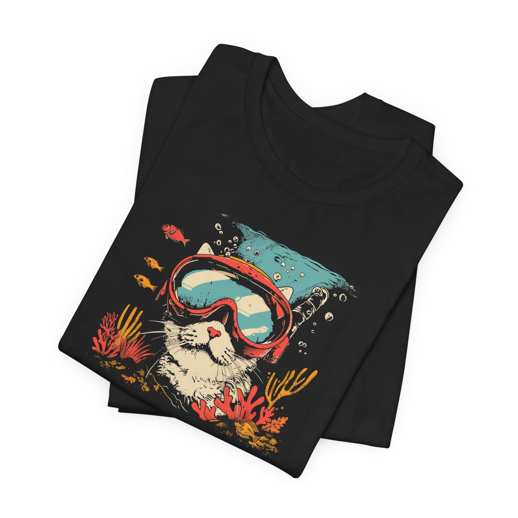 Scuba Diving Cat T-Shirt