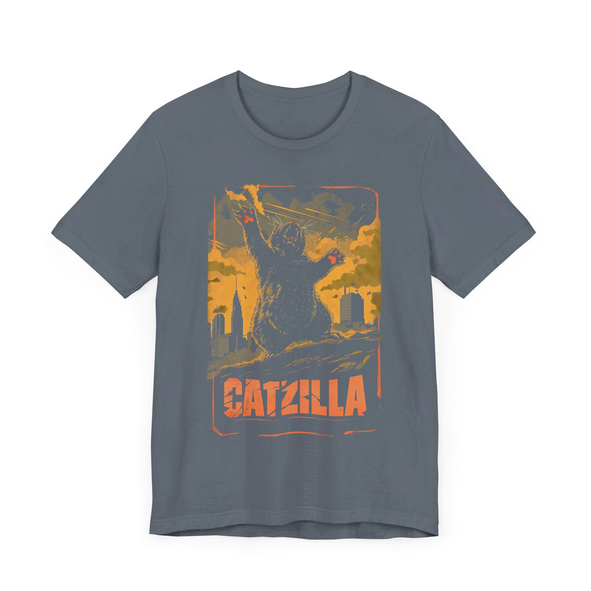 Catzilla Rise T-Shirt Epic Cat Monster Design