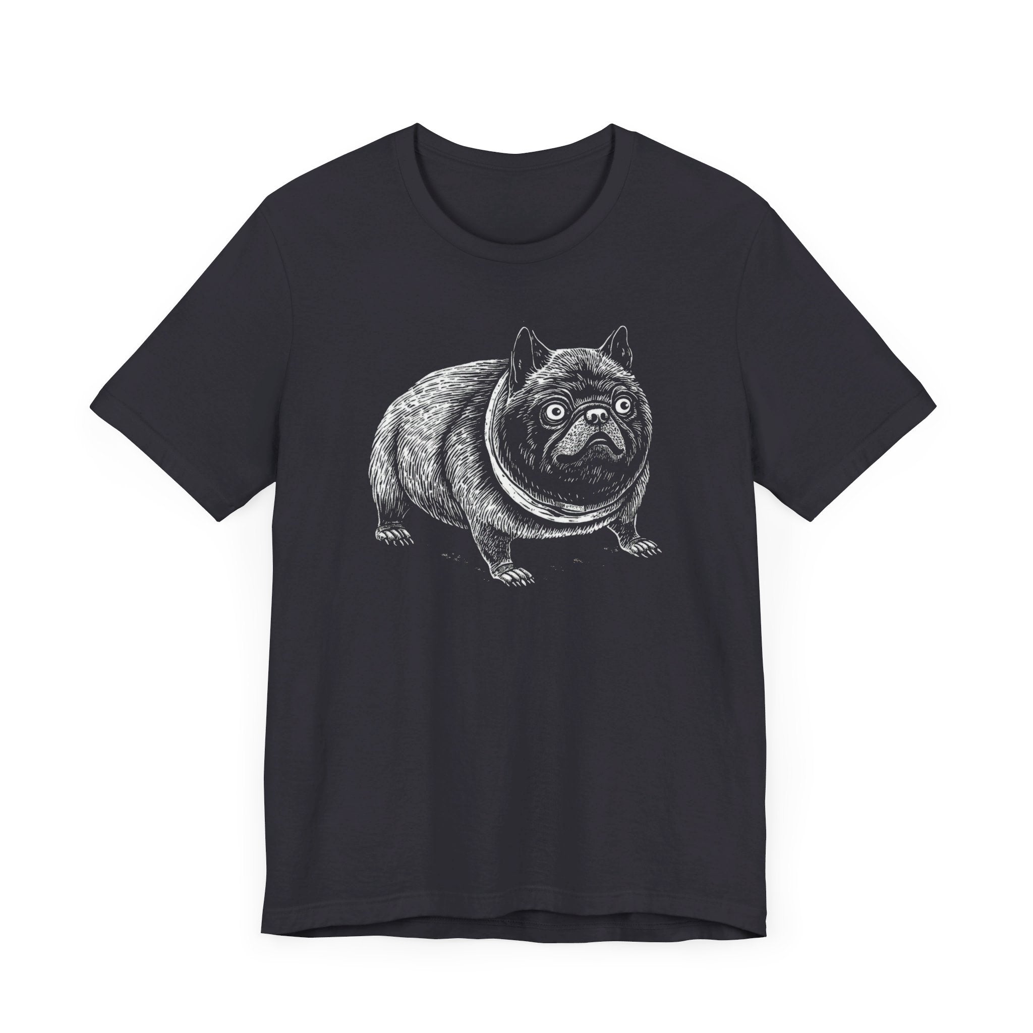 Funny Pug Dog Illustration T-Shirt