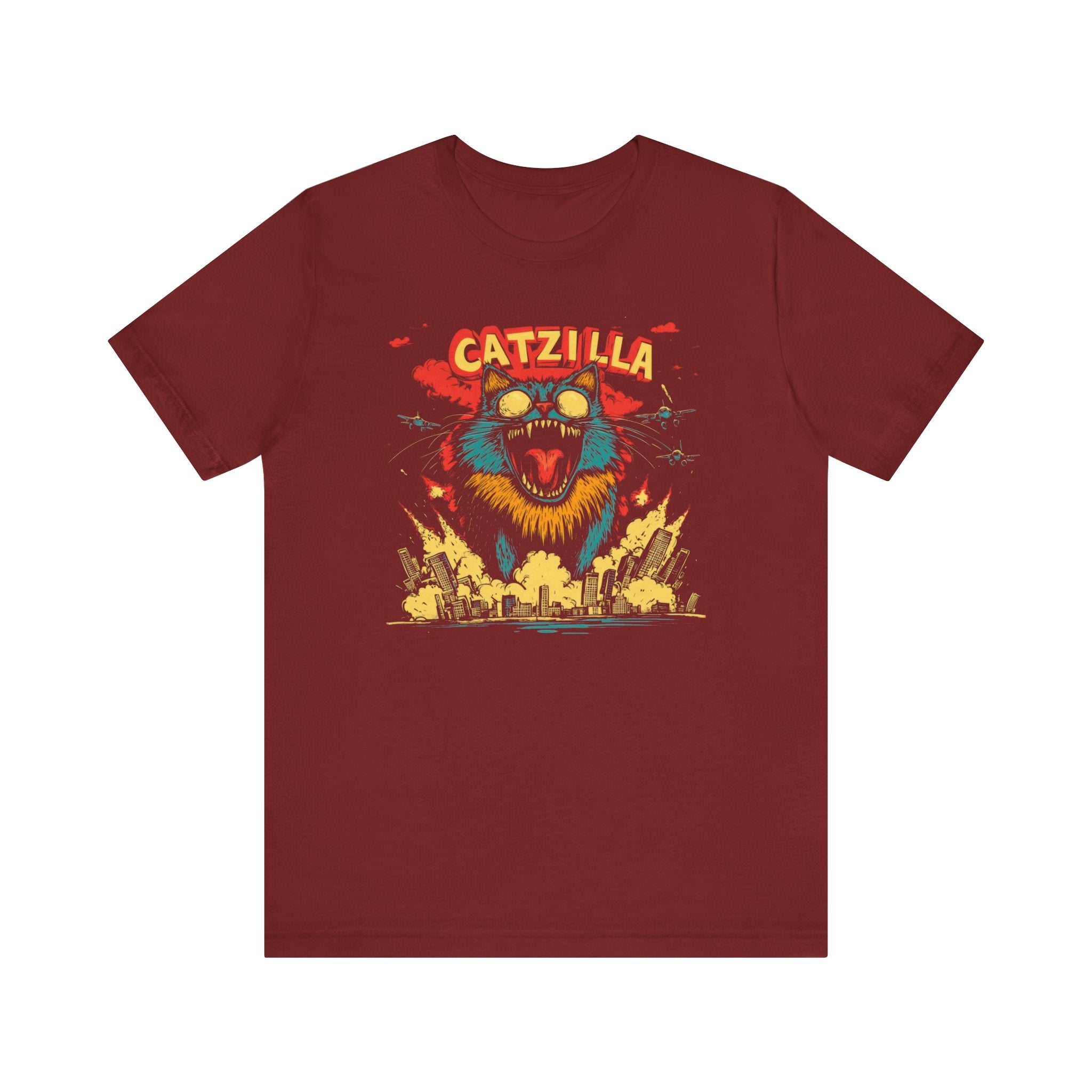 Catzilla City Destroyer T-Shirt Fierce Cat Graphic Design