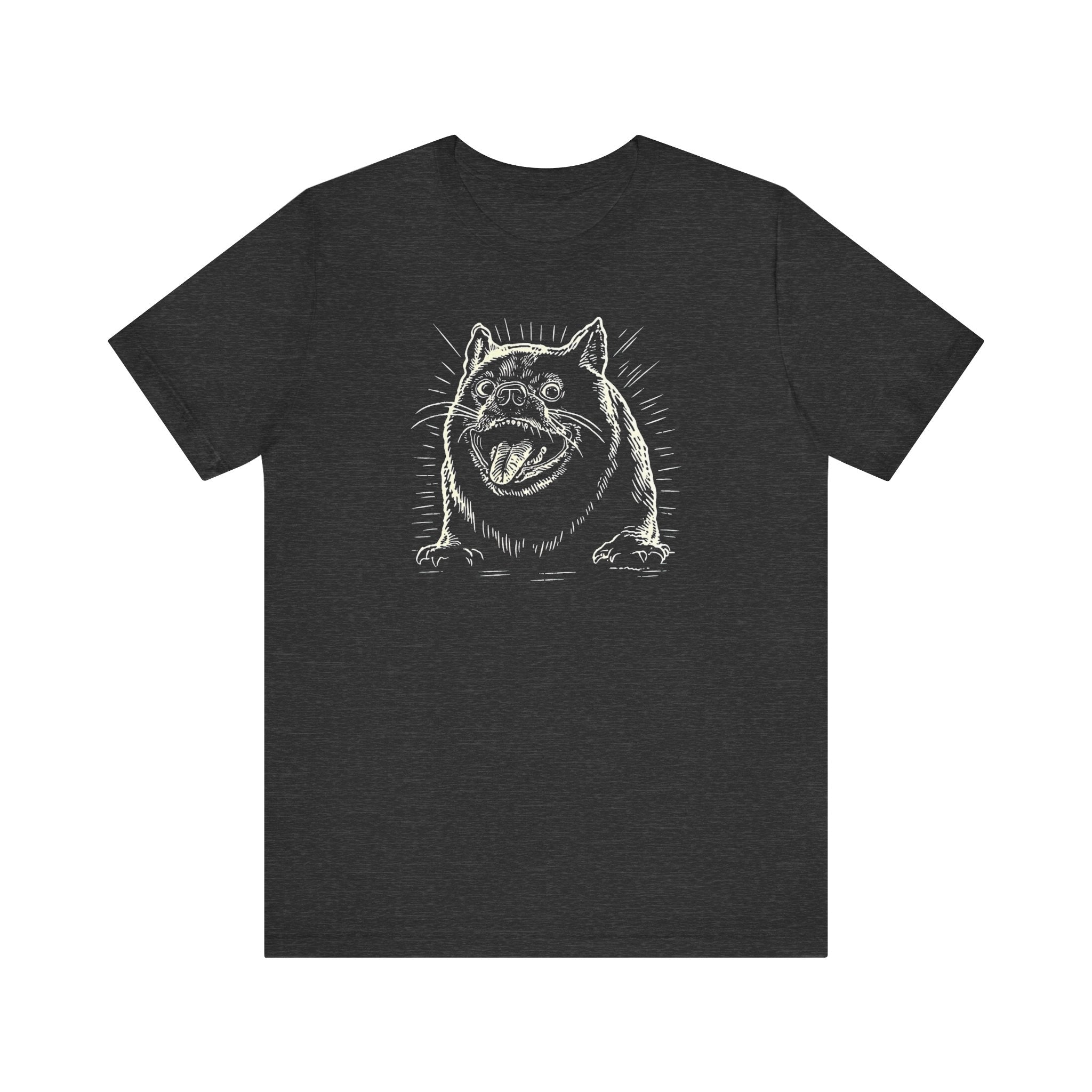 Excited Bulldog Graphic T-Shirt