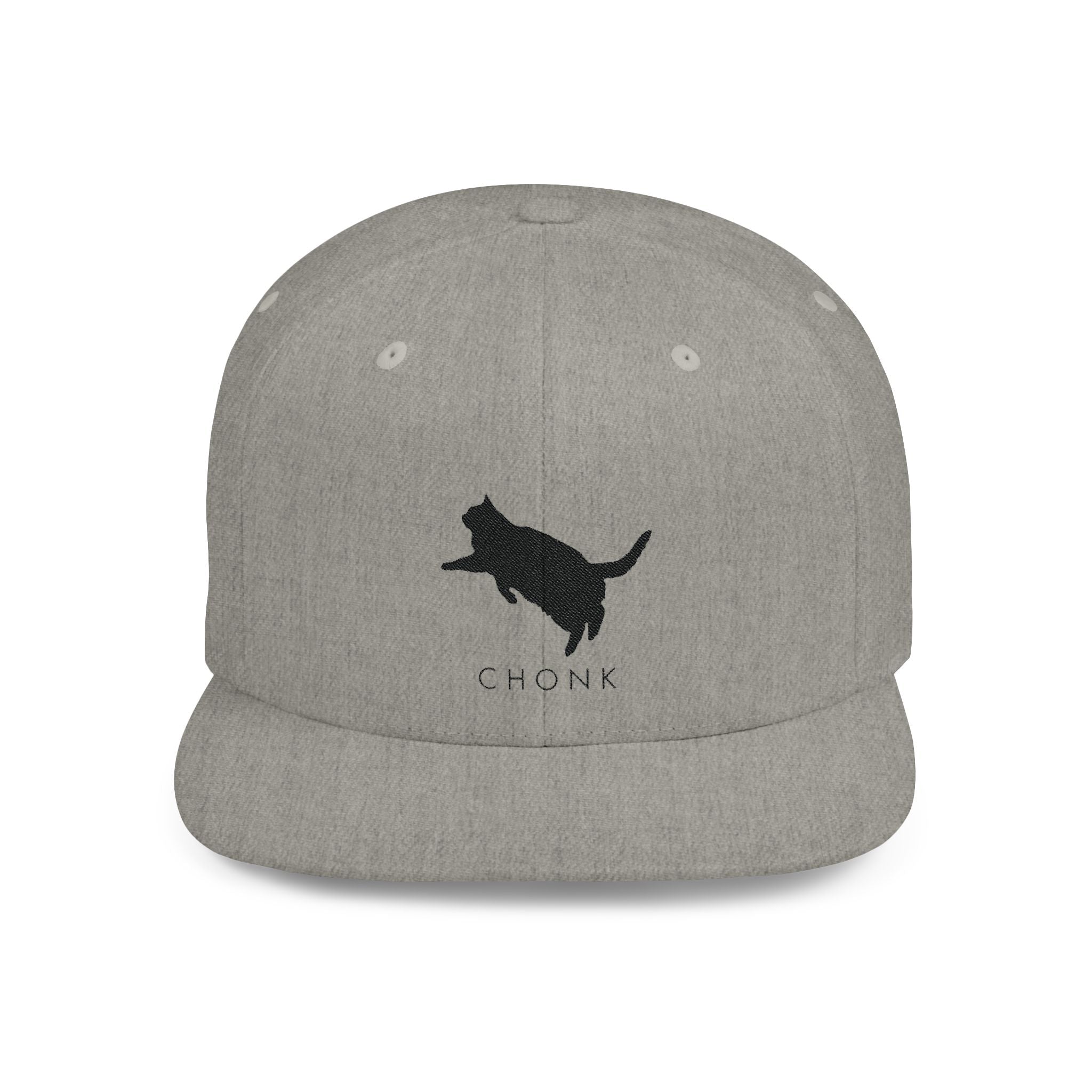 Chonk Cat Snapback Hat Dark Logo