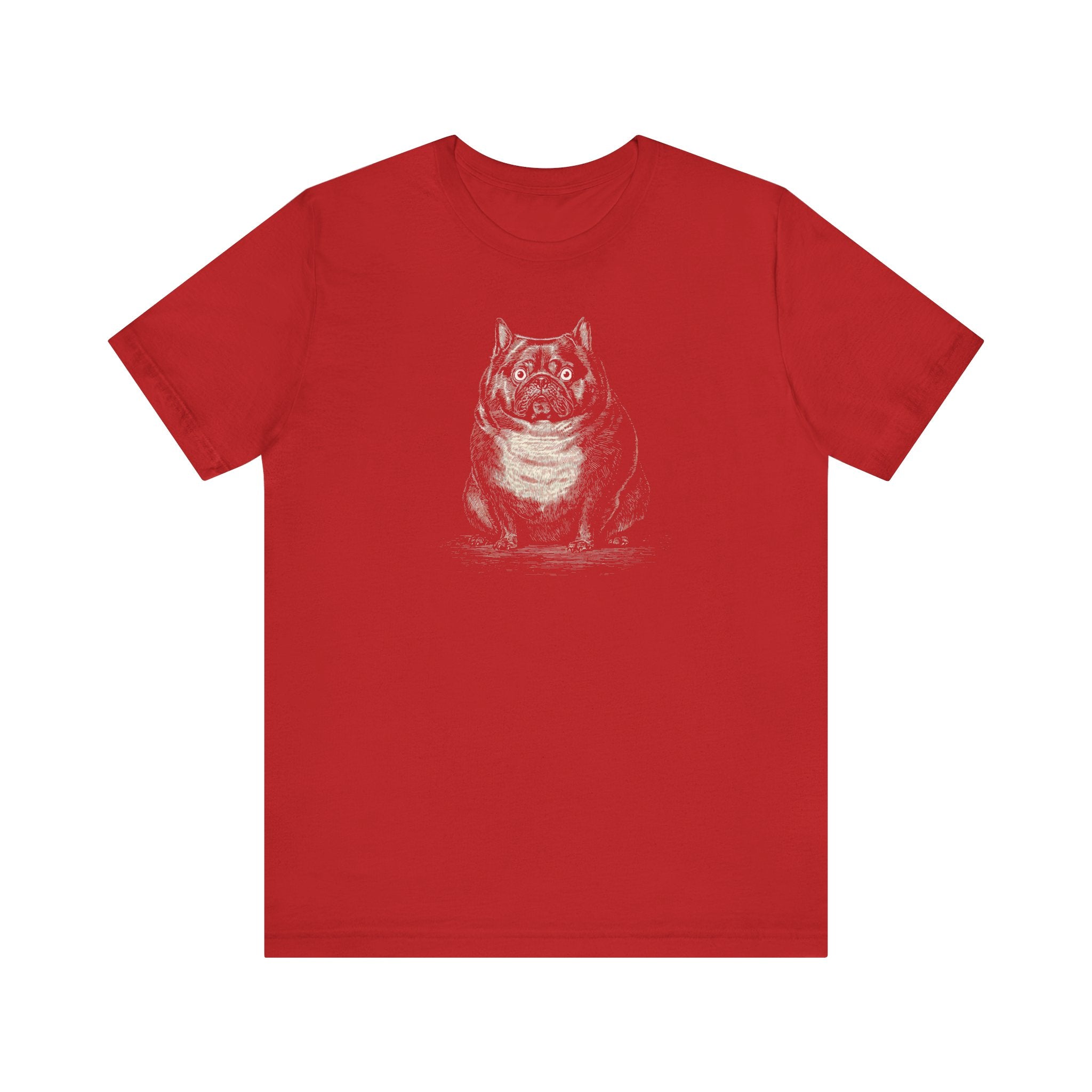 Surprised Bulldog Graphic T-Shirt