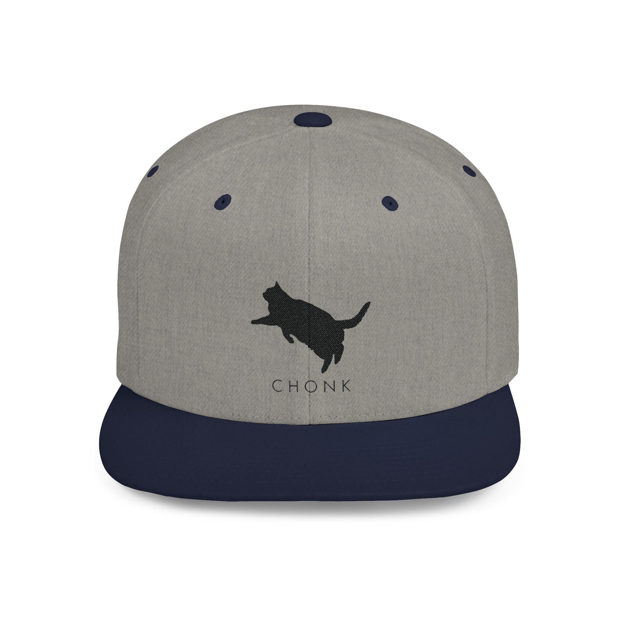 Chonk Cat Snapback Hat Dark Logo