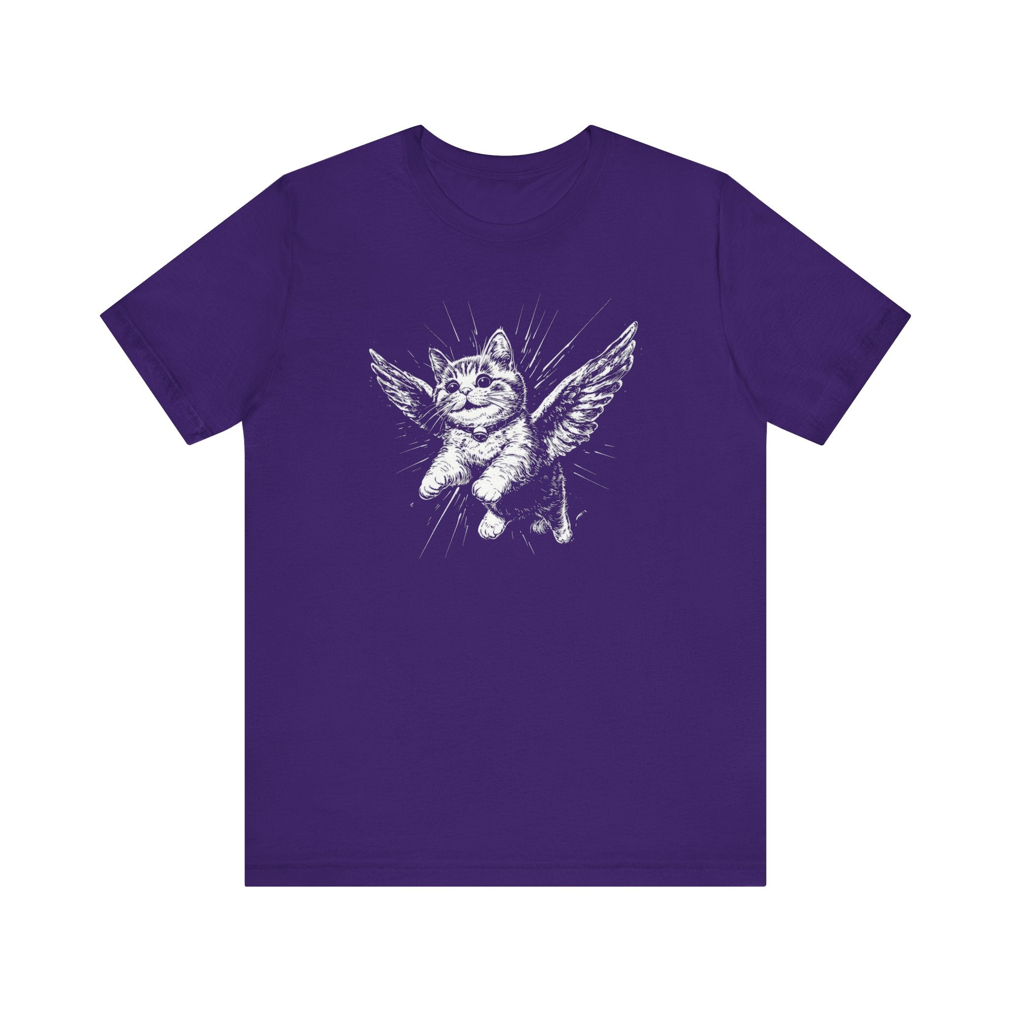 Flying Kitten with Angel Wings Graphic T-Shirt