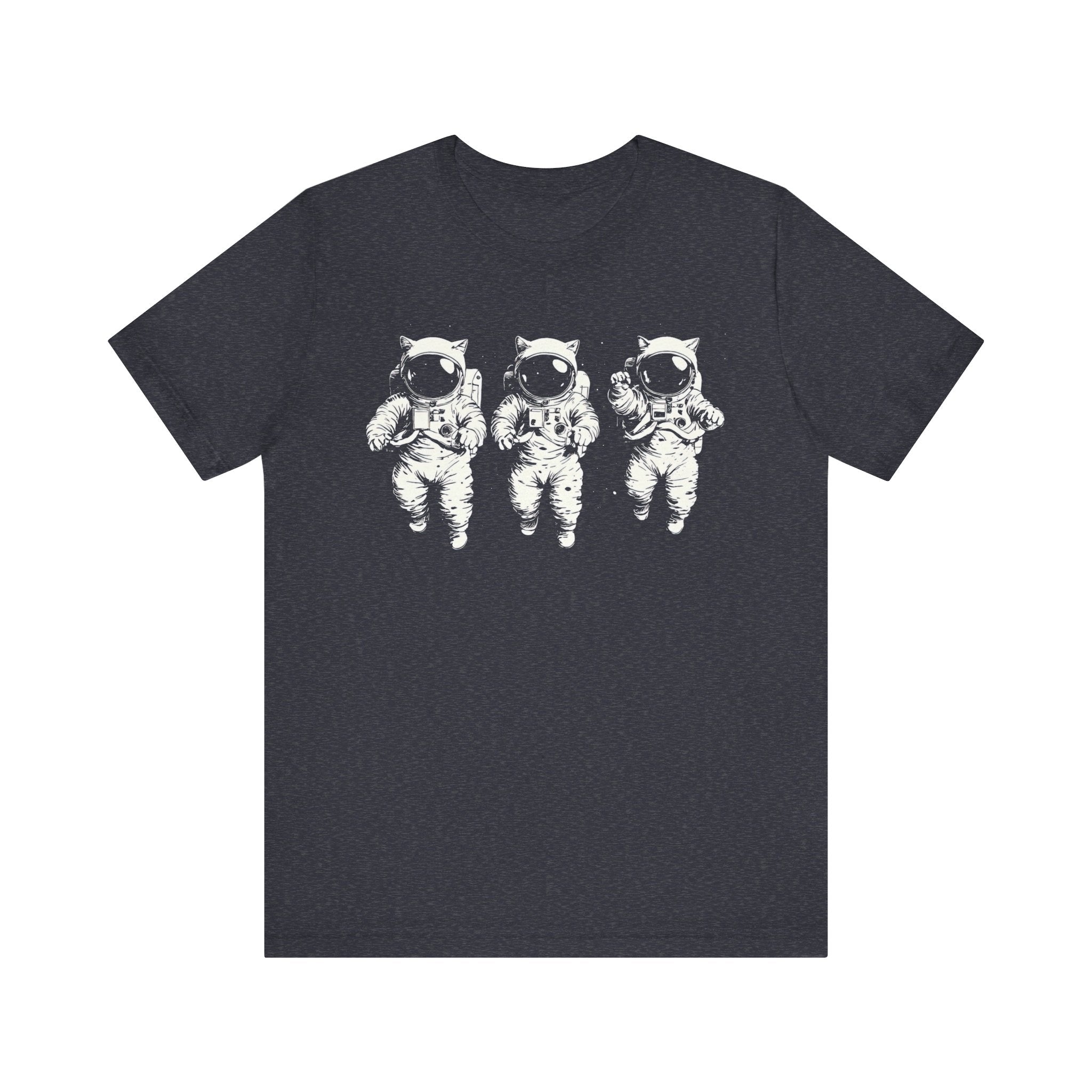 Triplets Astronaut Cats Graphic Tee