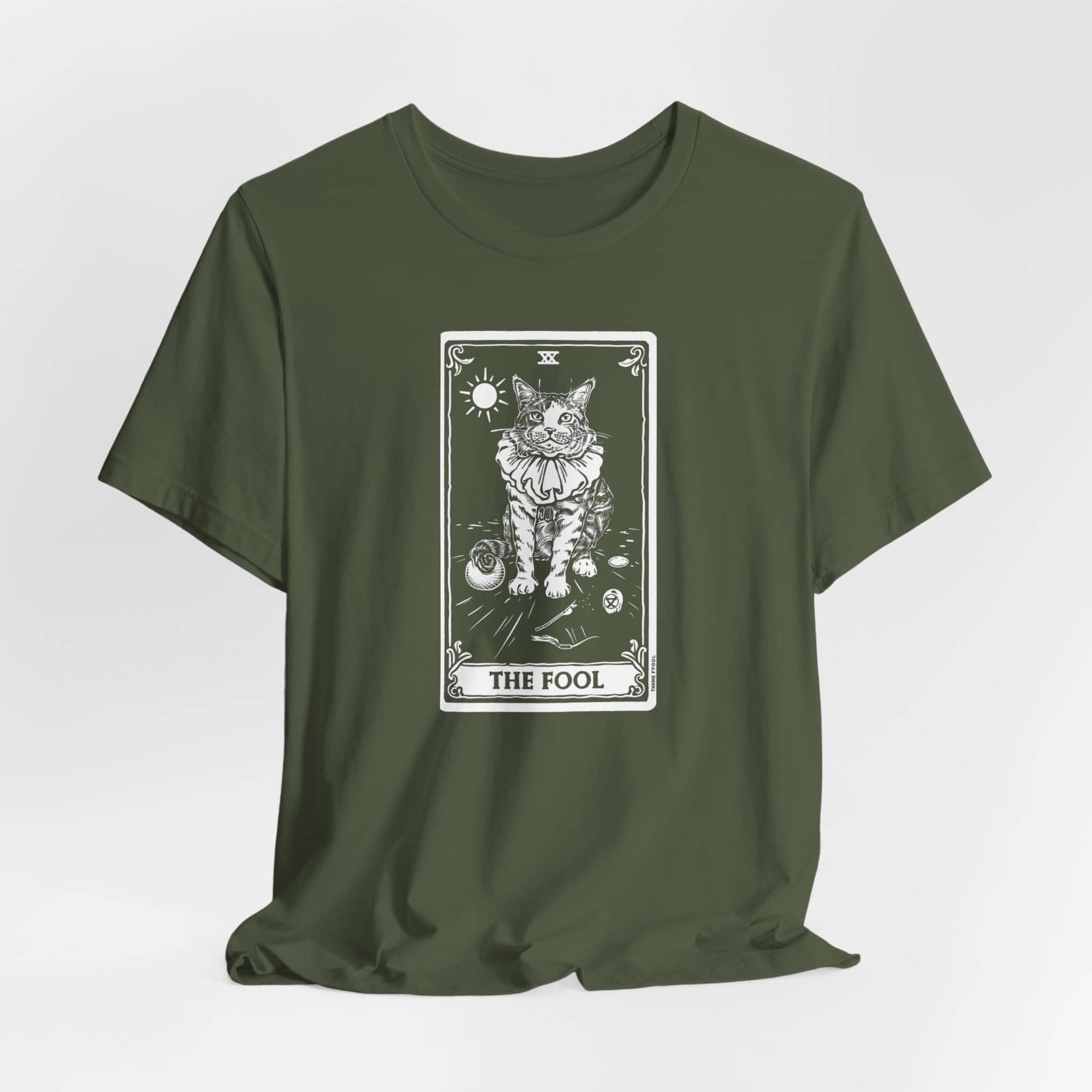 The Fool Tarot Cat T-Shirt