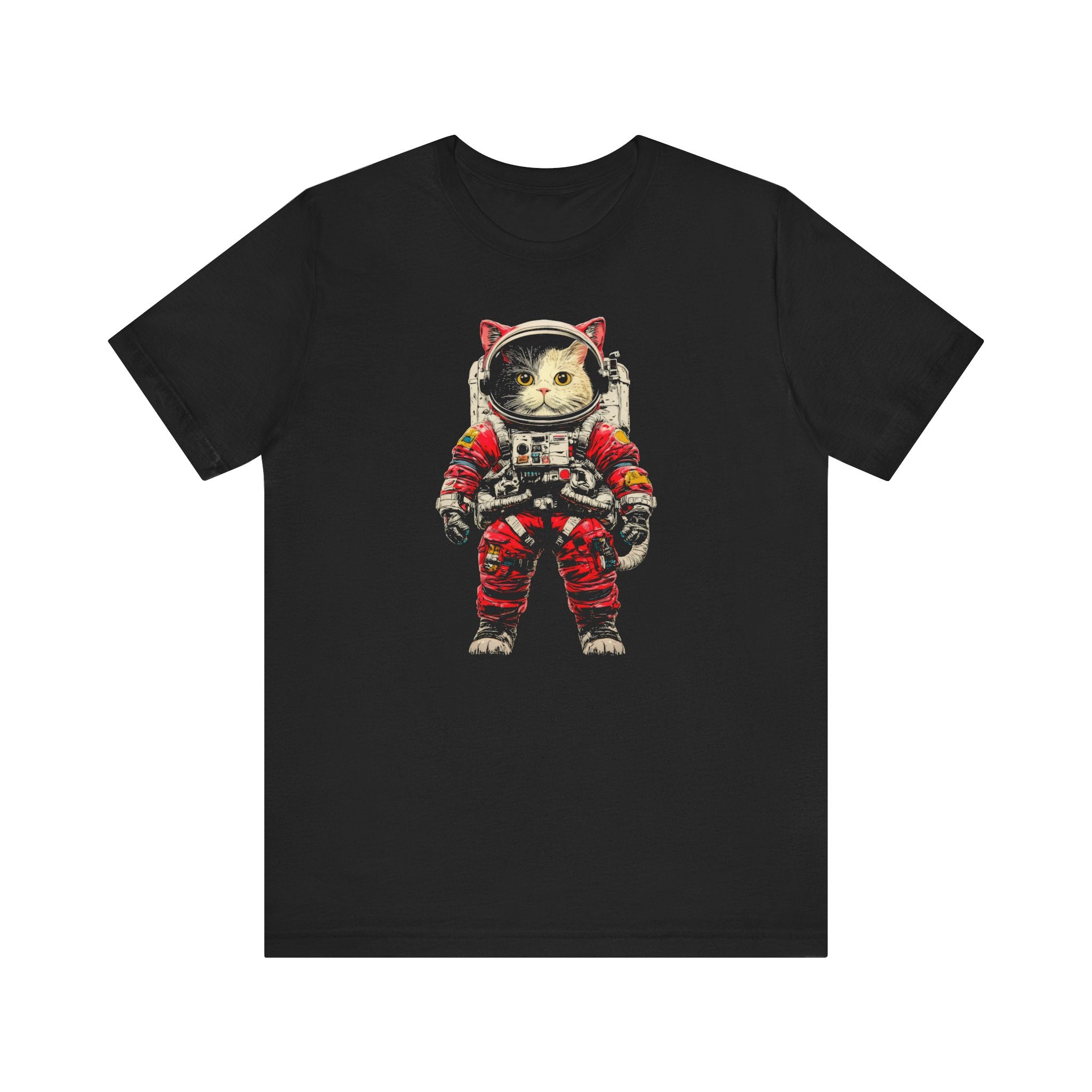 Brave Cat Astronaut Graphic Tee