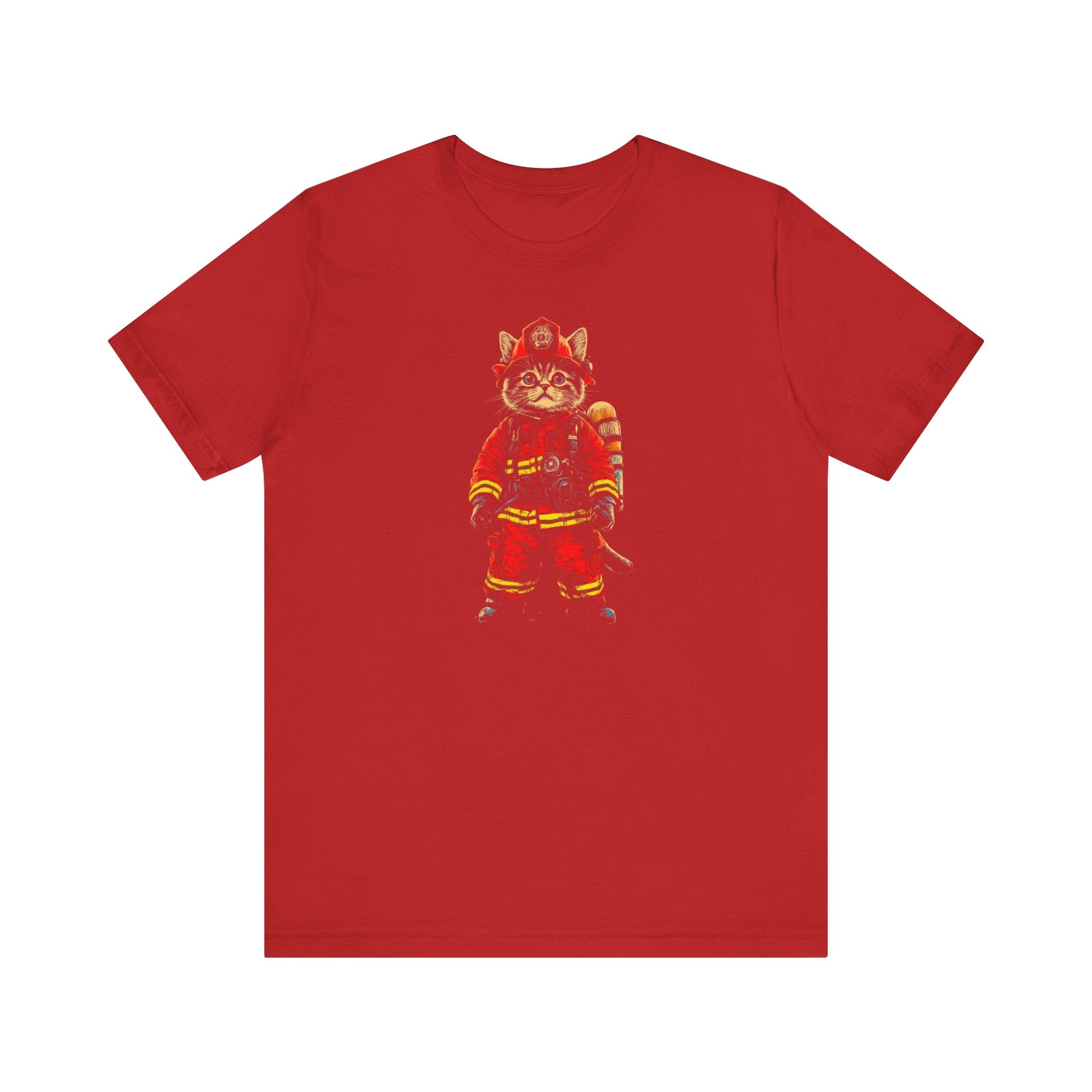 Firefighter Cat T-Shirt