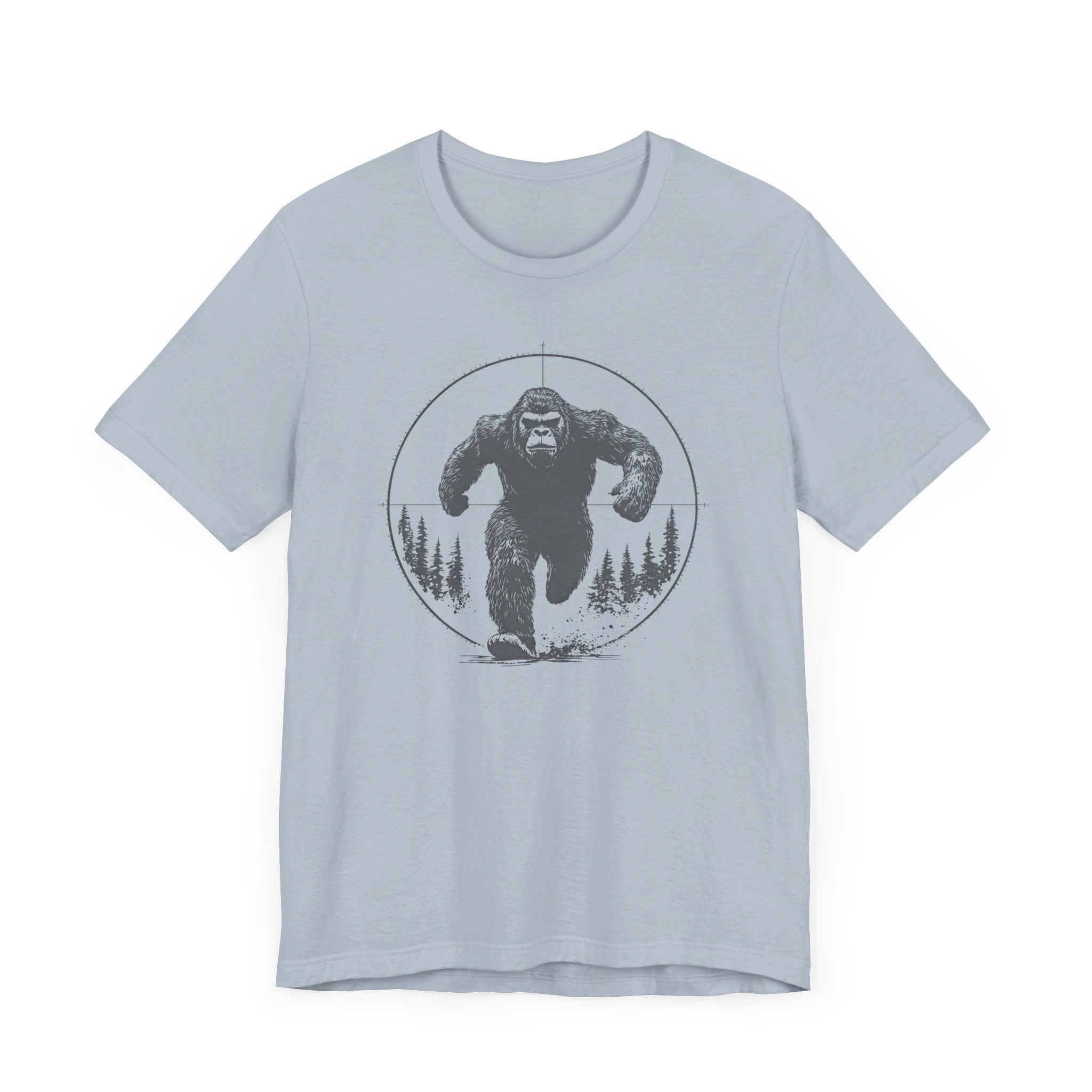 Bigfoot in Crosshairs T-Shirt Funny Adventure Design