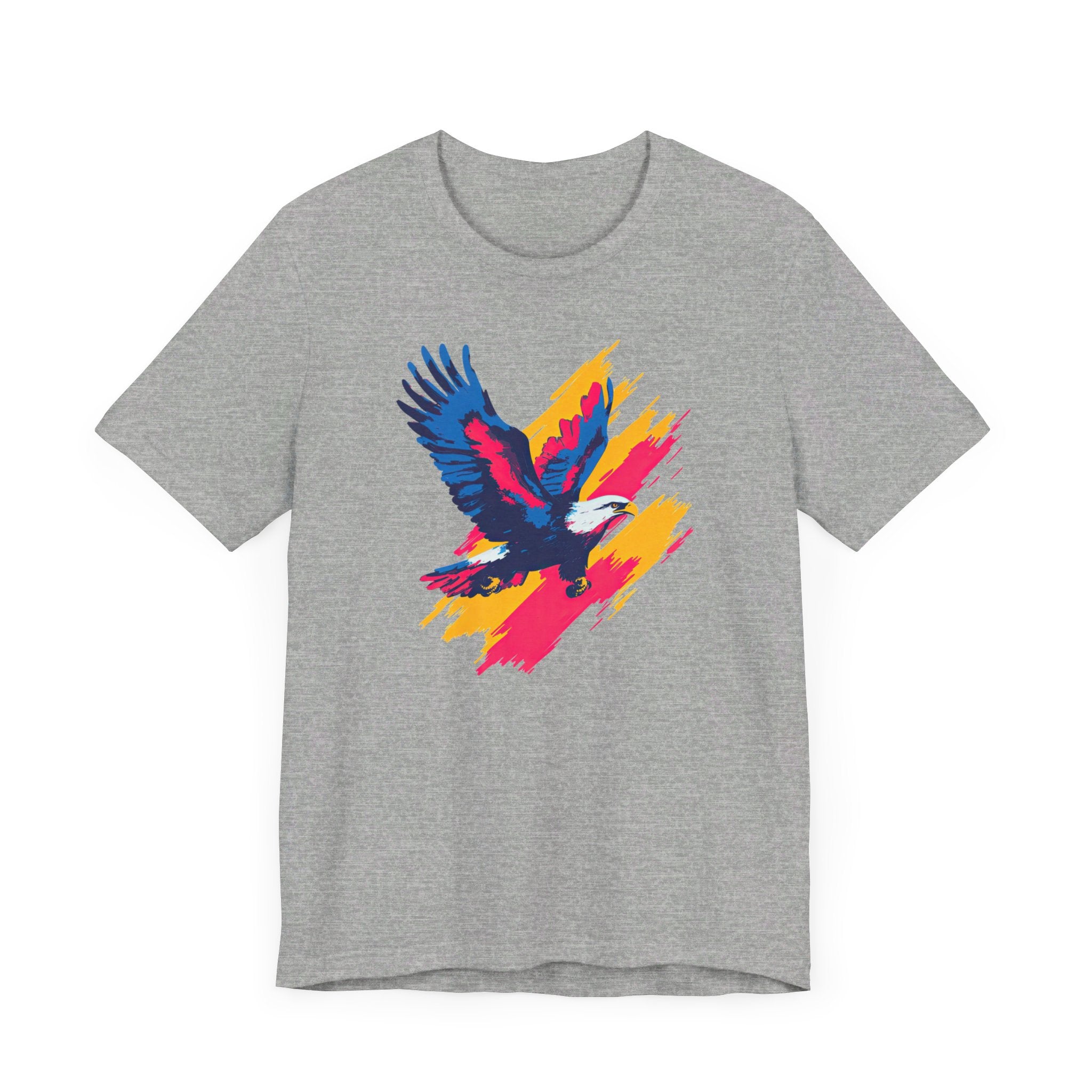 Vibrant Eagle T-Shirt Bold Brushstroke Design